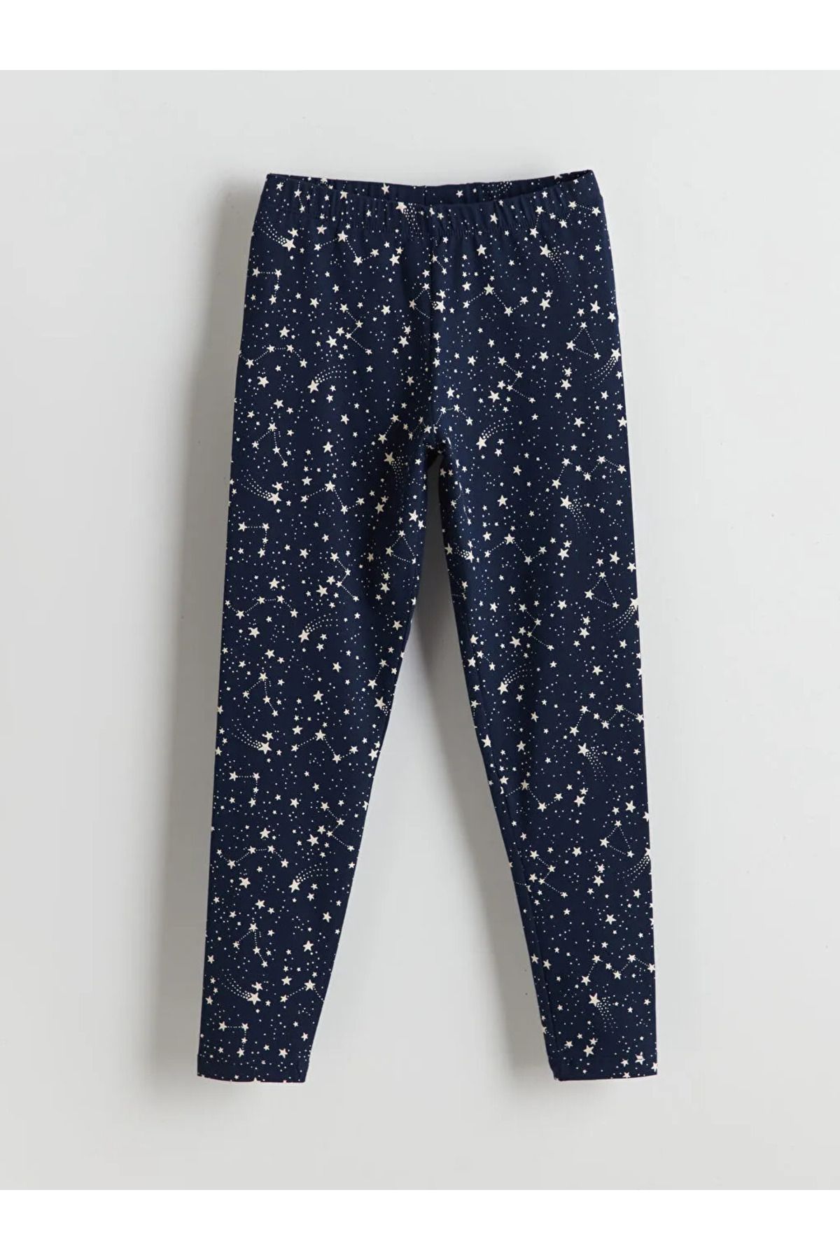 LC Waikiki LCW ECO Lacivert Beli Lastikli Kız Çocuk Tayt