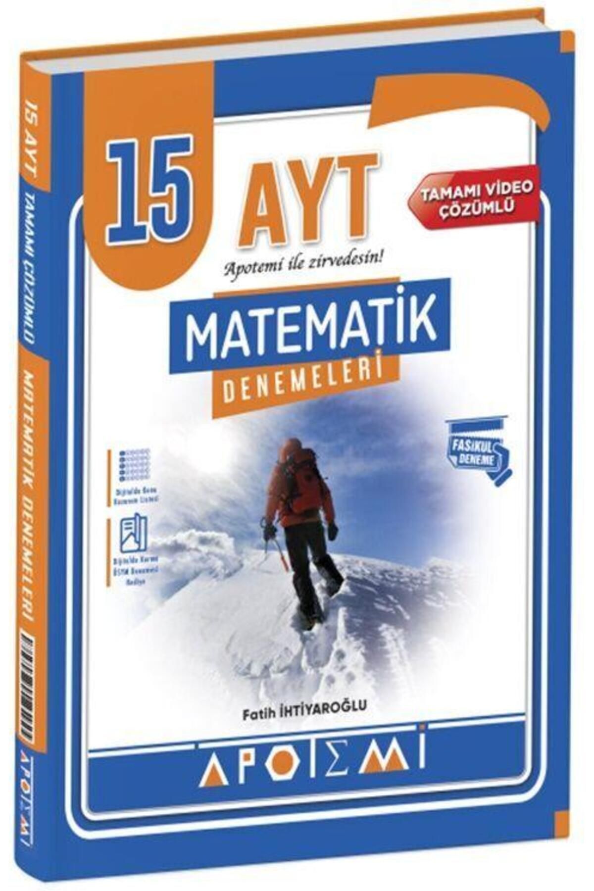 Ankara Kitap Merkezi AYT Matematik 15 Çözümlü Deneme Apotemi Yayınları