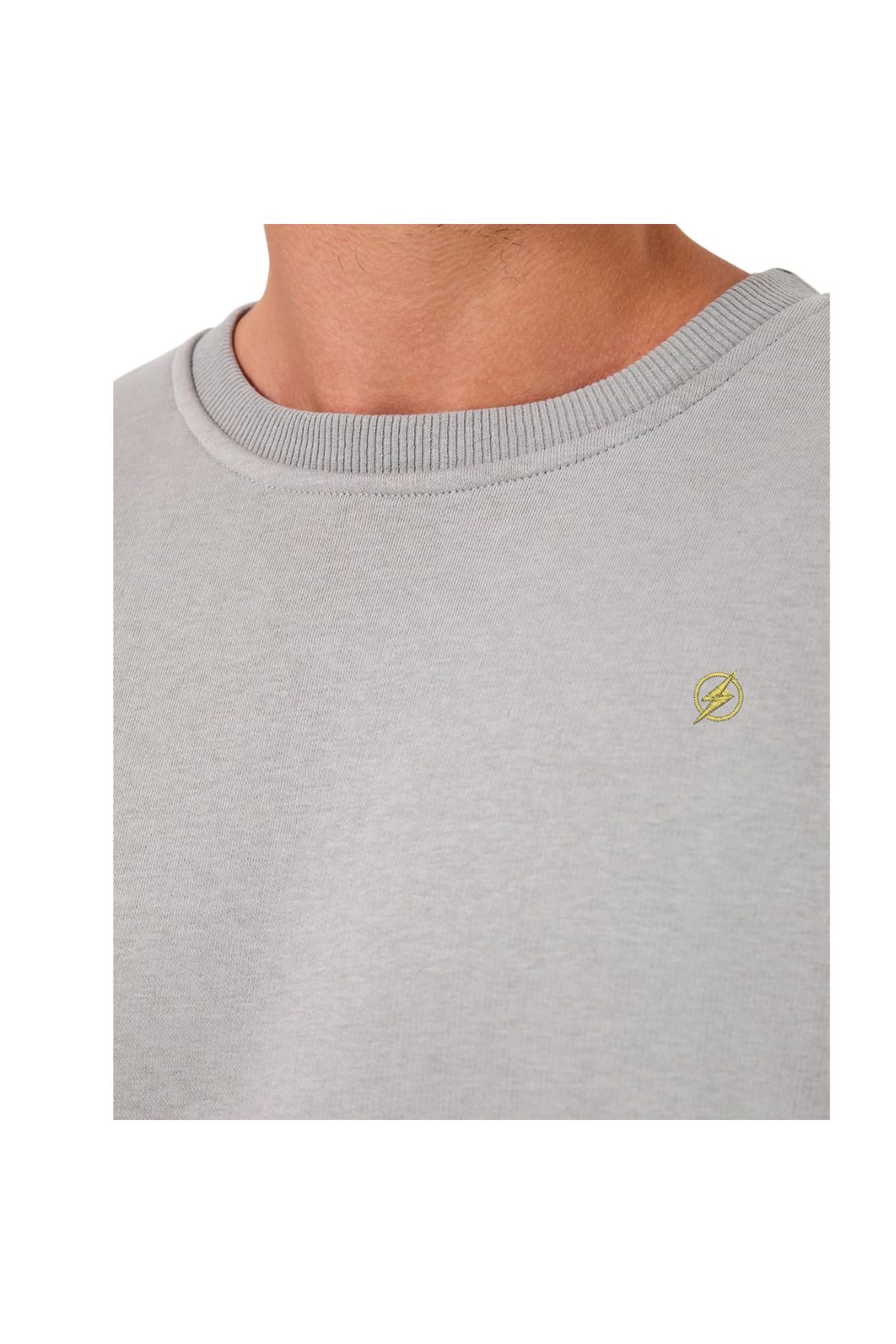 ChapellaSocks Flash Desen Nakışlı Unisex Sweatshirt- %100 Pamuk ve Rahat!