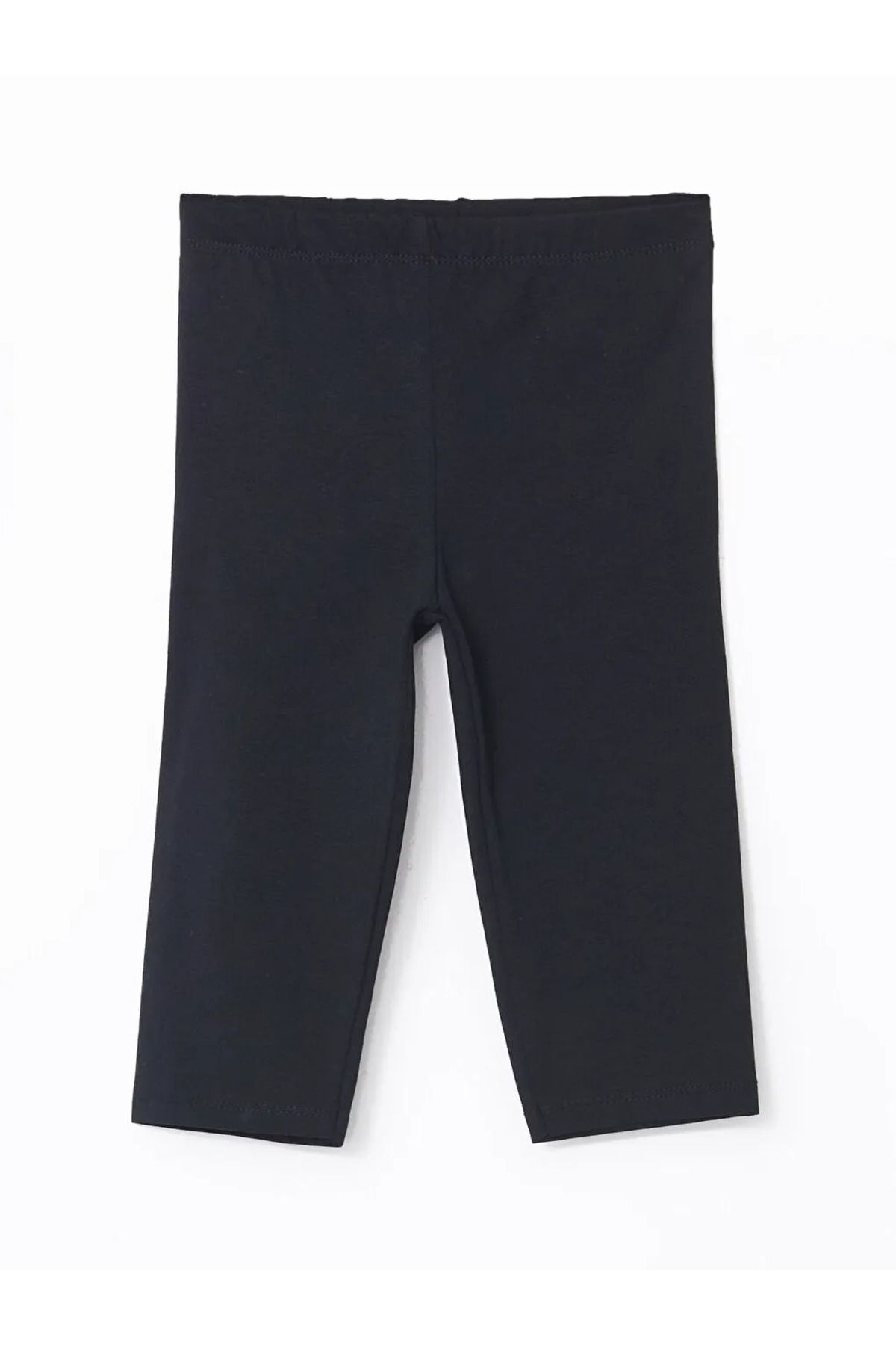 LC Waikiki LCW ECO Siyah Beli Lastikli Kız Çocuk Tayt