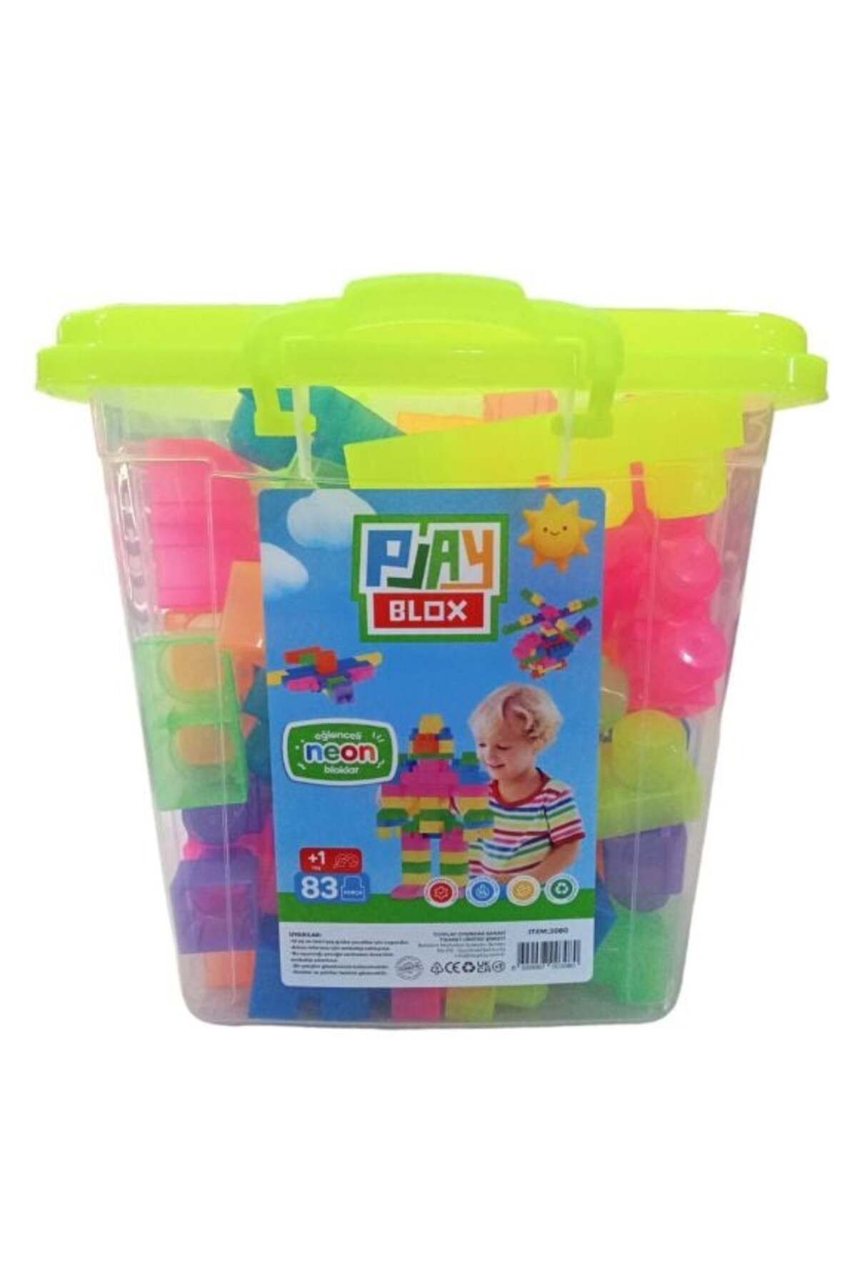 PARİLES Toru Play Blox Neon 83 Parça Çantalı 2939 ANK