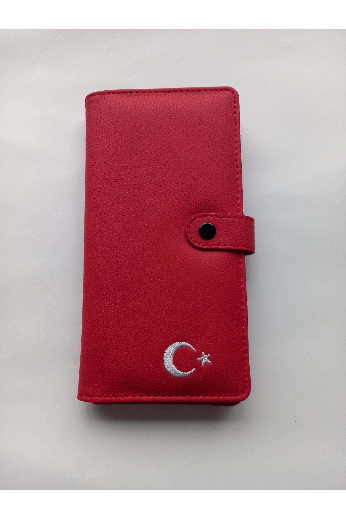 Asel Deri SUNİ deri Telefon Bölmeli Cüzdan Ve Notluk Bantlı Büyük Paraportföy