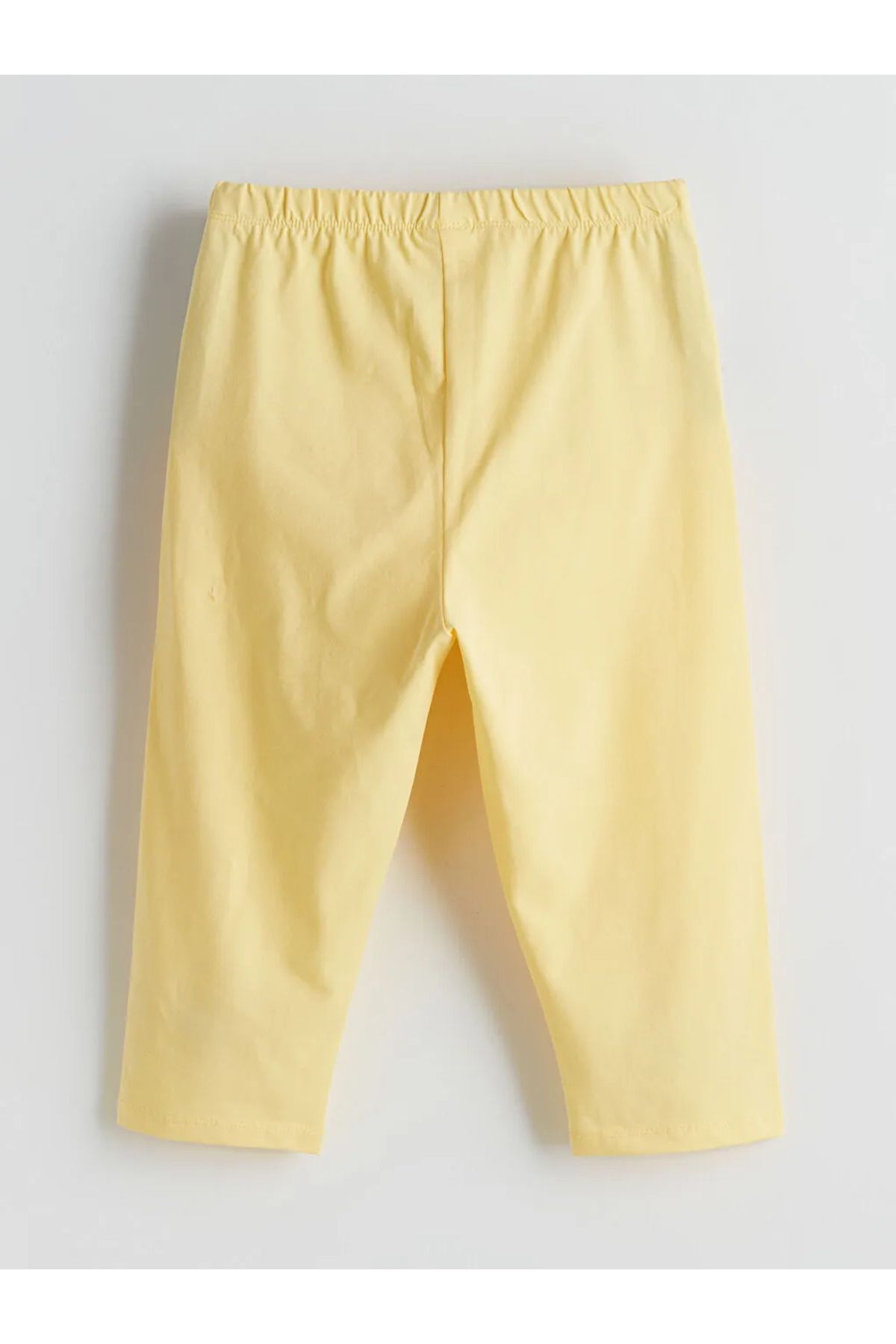 LC Waikiki LCW Kids Sari Beli Lastikli 3/4 Boy Kız Çocuk Tayt