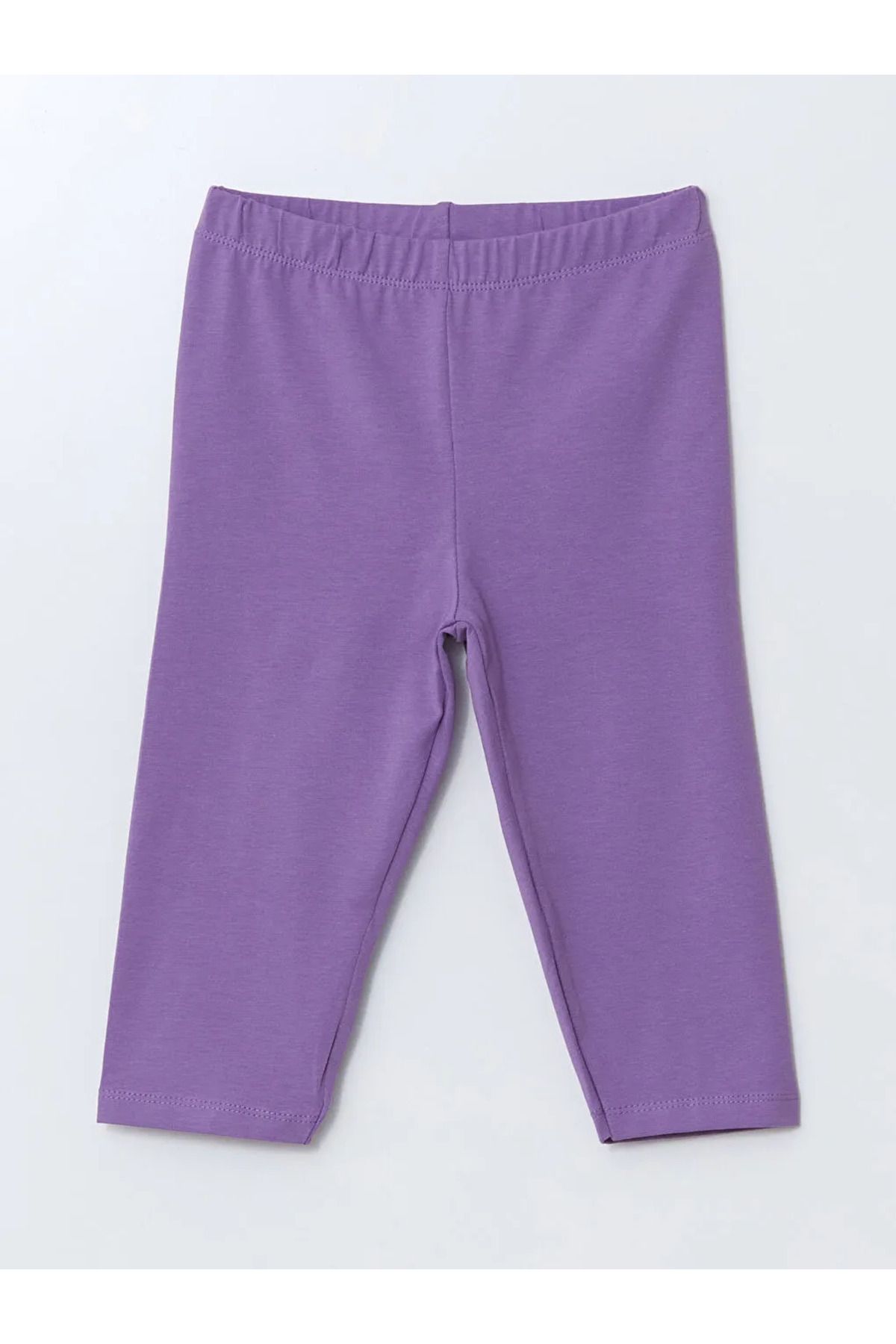 LC Waikiki LCW ECO Mor Beli Lastikli Kız Çocuk Tayt