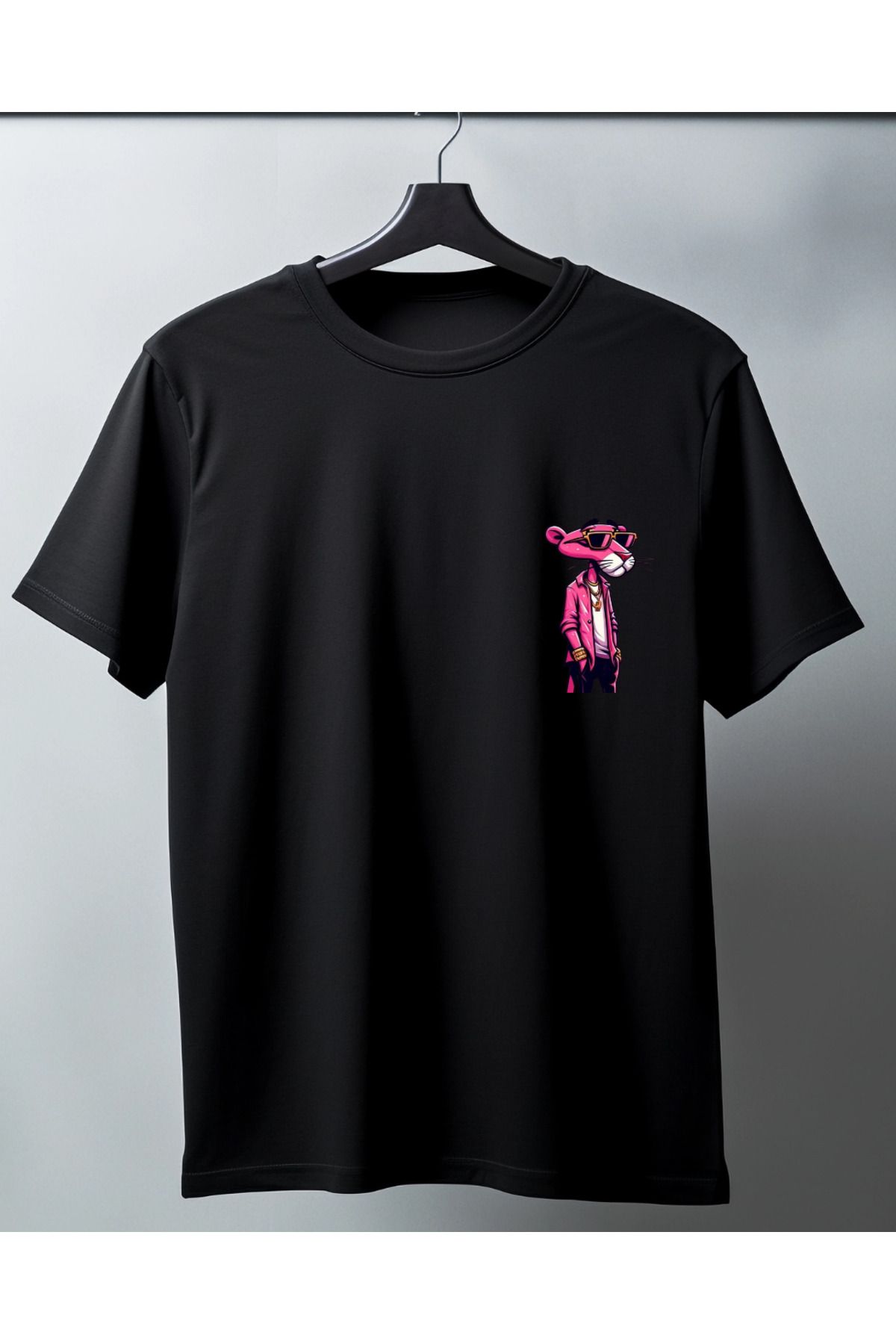 Ebiidesign Cool Pink Panter Tasarımlı Baskılı T-Shirt
