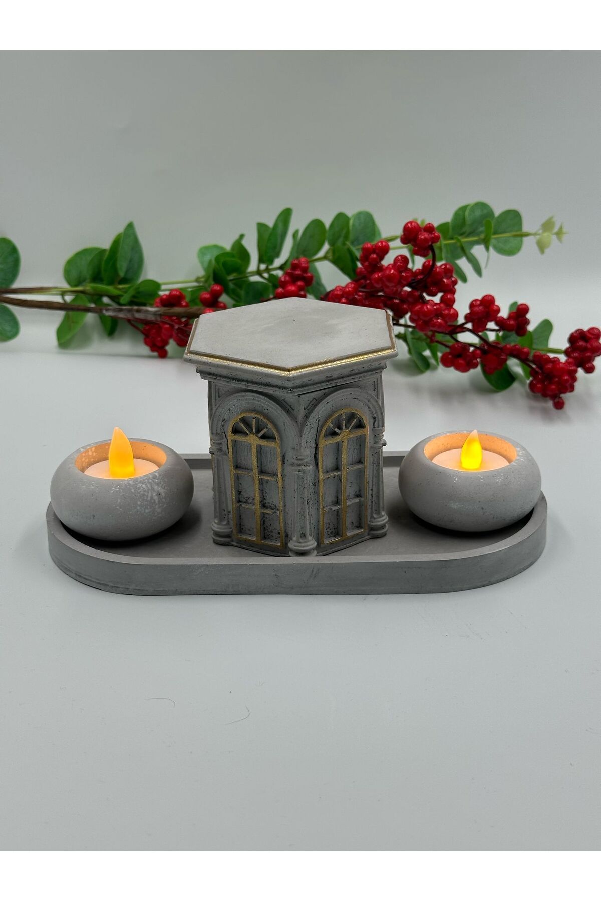 Home Dekoratif banyo seti tealıght mumluk