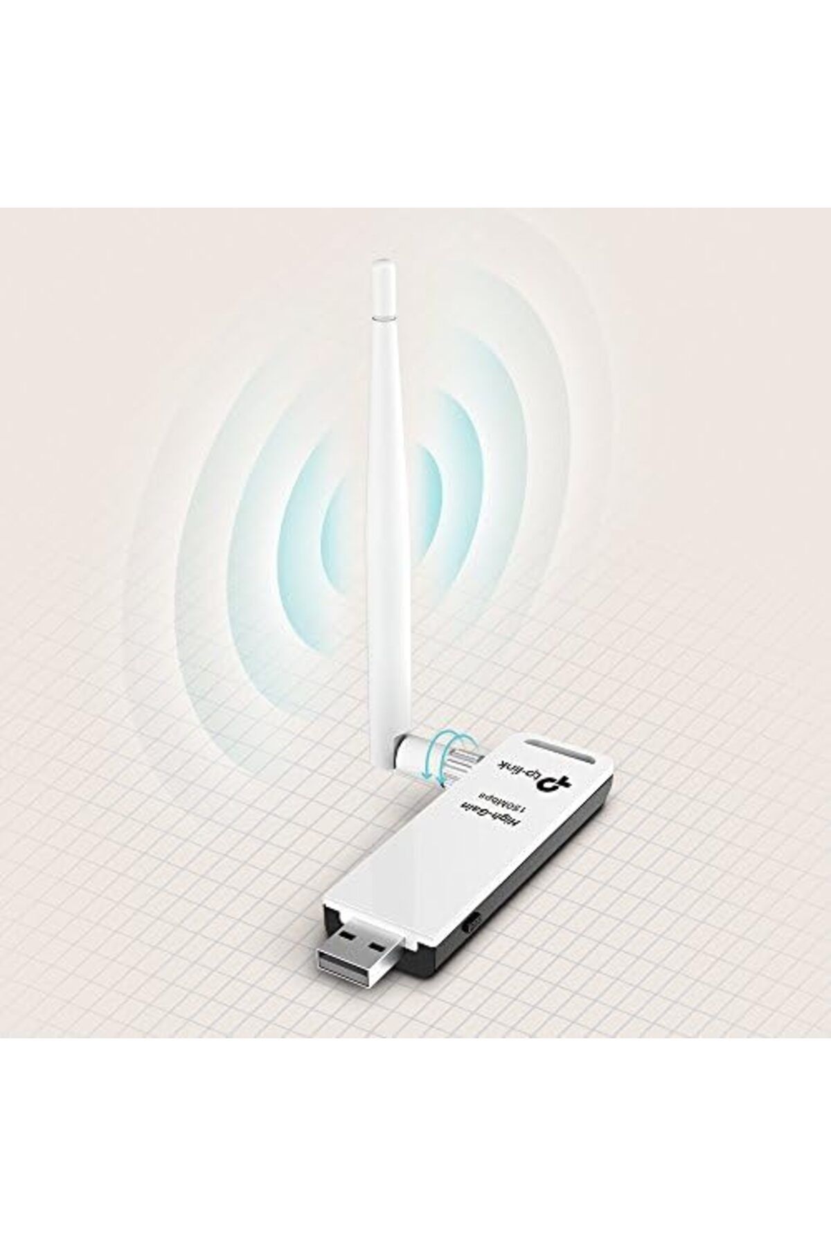 STOREMAX nffashopm TL-WN722N, N150 Mbps Yüksek Kazanımlı Kablosuz USB Adaptör, 4dBi Ayrılabilir Anten st