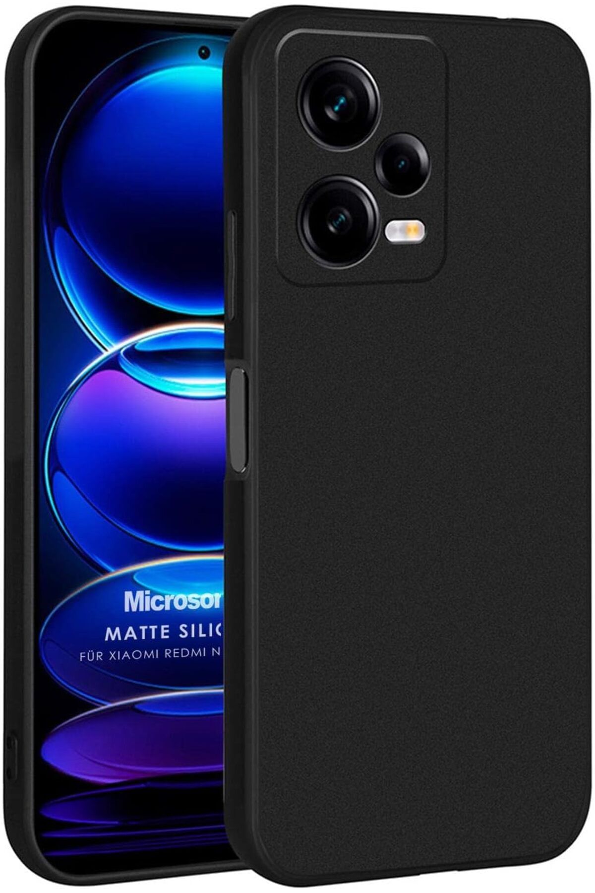 STOREMAX glpzr Matte Silicone Xiaomi Poco X5 5G için Kılıf Siyah [Poco X5 5G ile Uyumlu Kılıf - Siyah] t