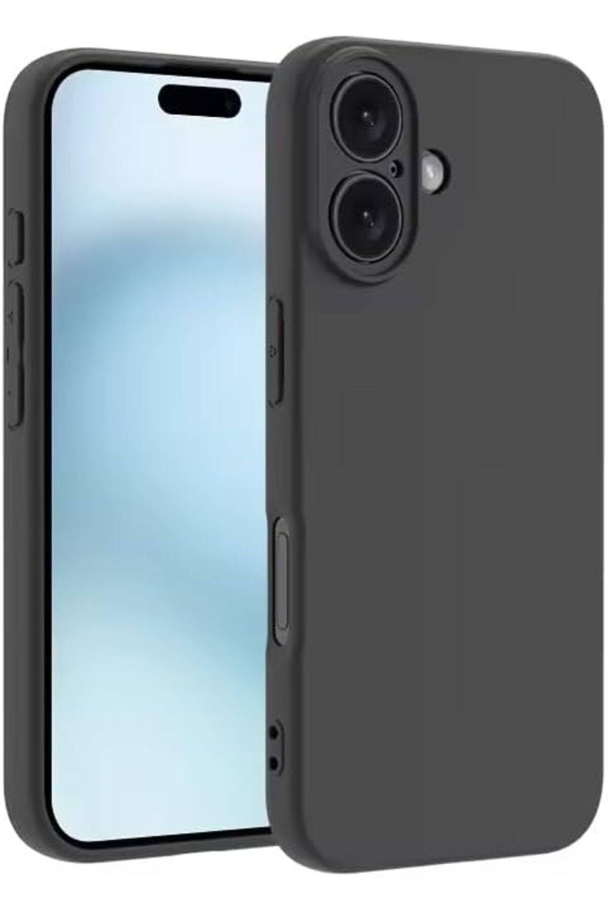 STOREMAX glpzr GİYİM & AKSESUAR iPhone 16 (6.1) inç ile uyumlu içi kadife kamera korumalı lansman Siliko