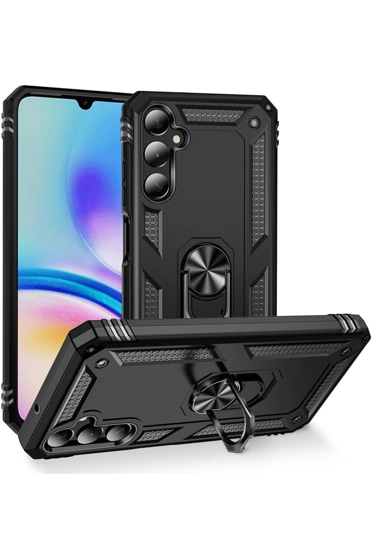STOREMAX daliashops Galaxy A05S Uyumlu Yüzüklü Standlı Tank Kılıf Star Collection 542167