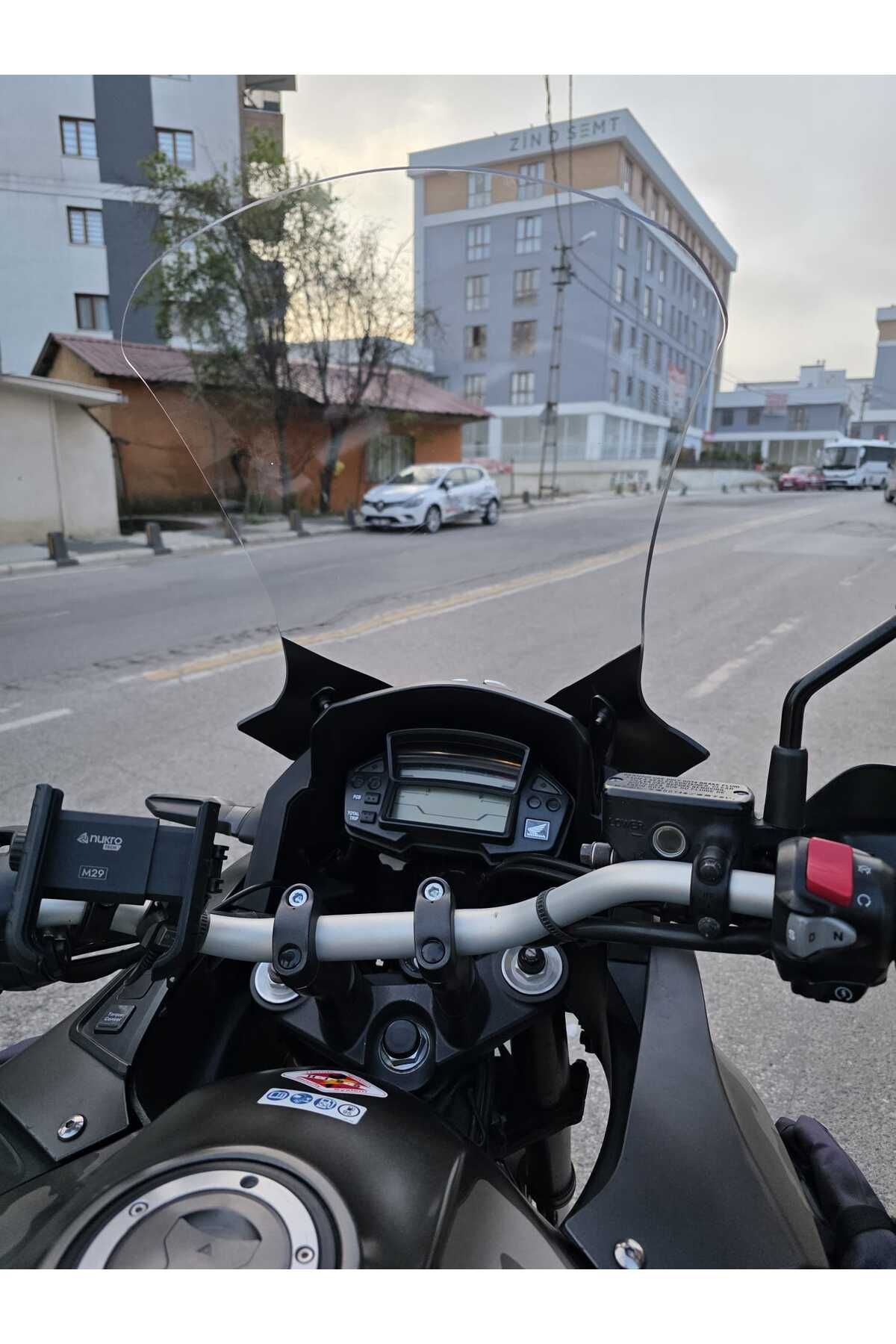 Honda VFR 1200 Siperlik Ön Cam 2012-2015 Model 58cm Şeffaf Renkli 4mm