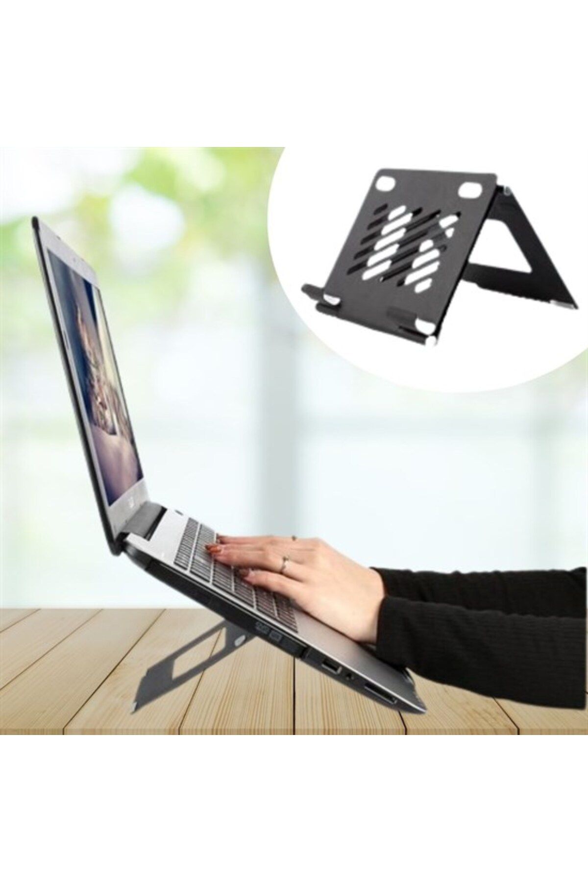 STOREMAX Ayarlanabilir Metal Dizüstü Destek Tabanı Katlanabilir Taşınabilir Laptop Sehpası Stand