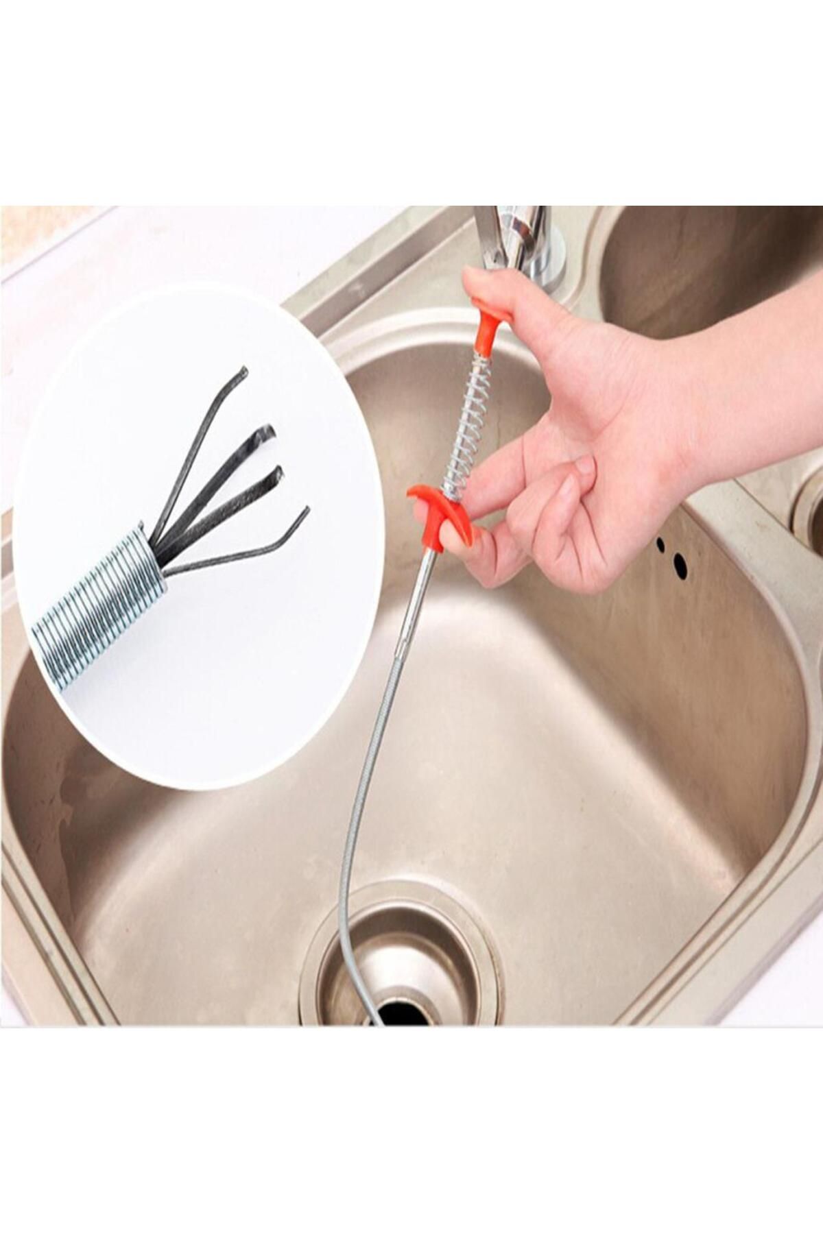 STOREMAX Tıkalı Lavabo Ve Gider Boruları Açma Aparatı Kıskaçlı