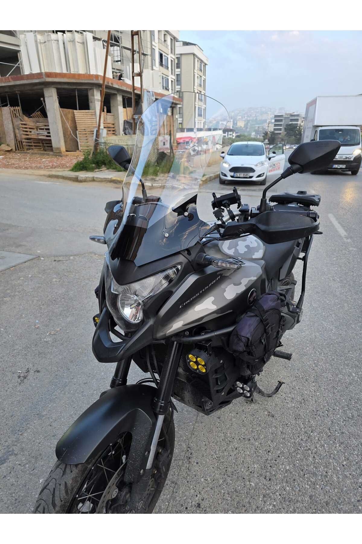 Honda VFR 1200 Siperlik Ön Cam 2012-2015 Model 58cm Şeffaf Renkli 4mm