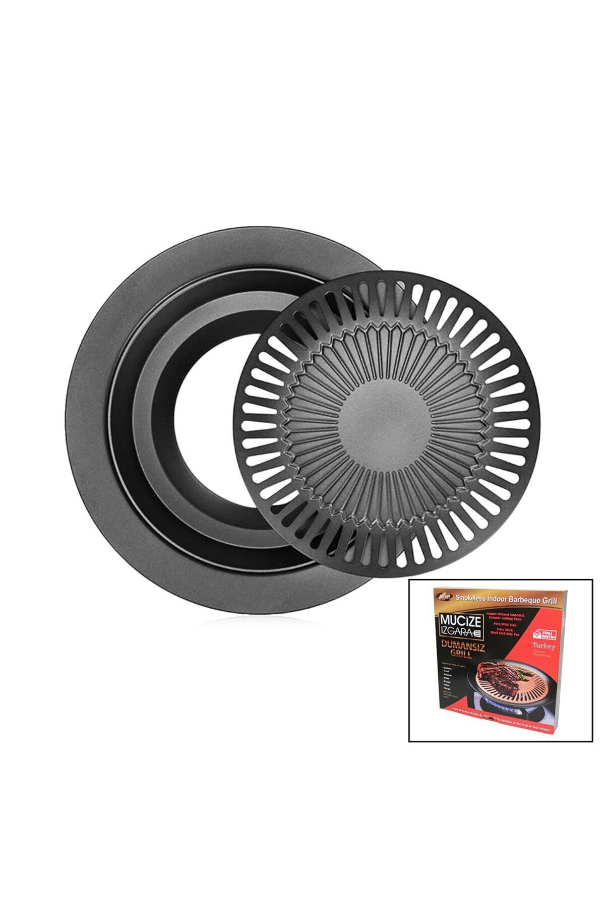 STOREMAX buymxx MUCİZE DUMANSIZ OCAK ÜSTÜ IZGARA TAVA desiny 1082424