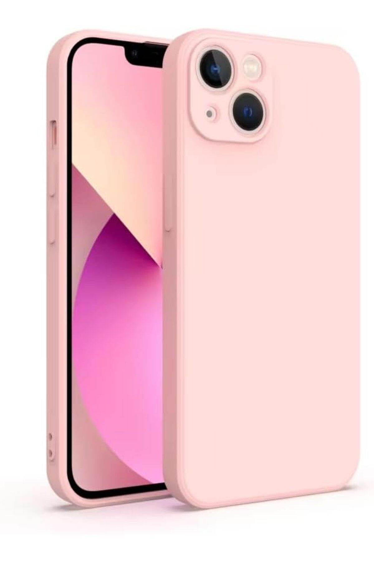 STOREMAX daliashops AKSESUAR iPhone 14 (6.1) inç ile uyumlu First Silikon kılıf ince yapılı tam koruma s