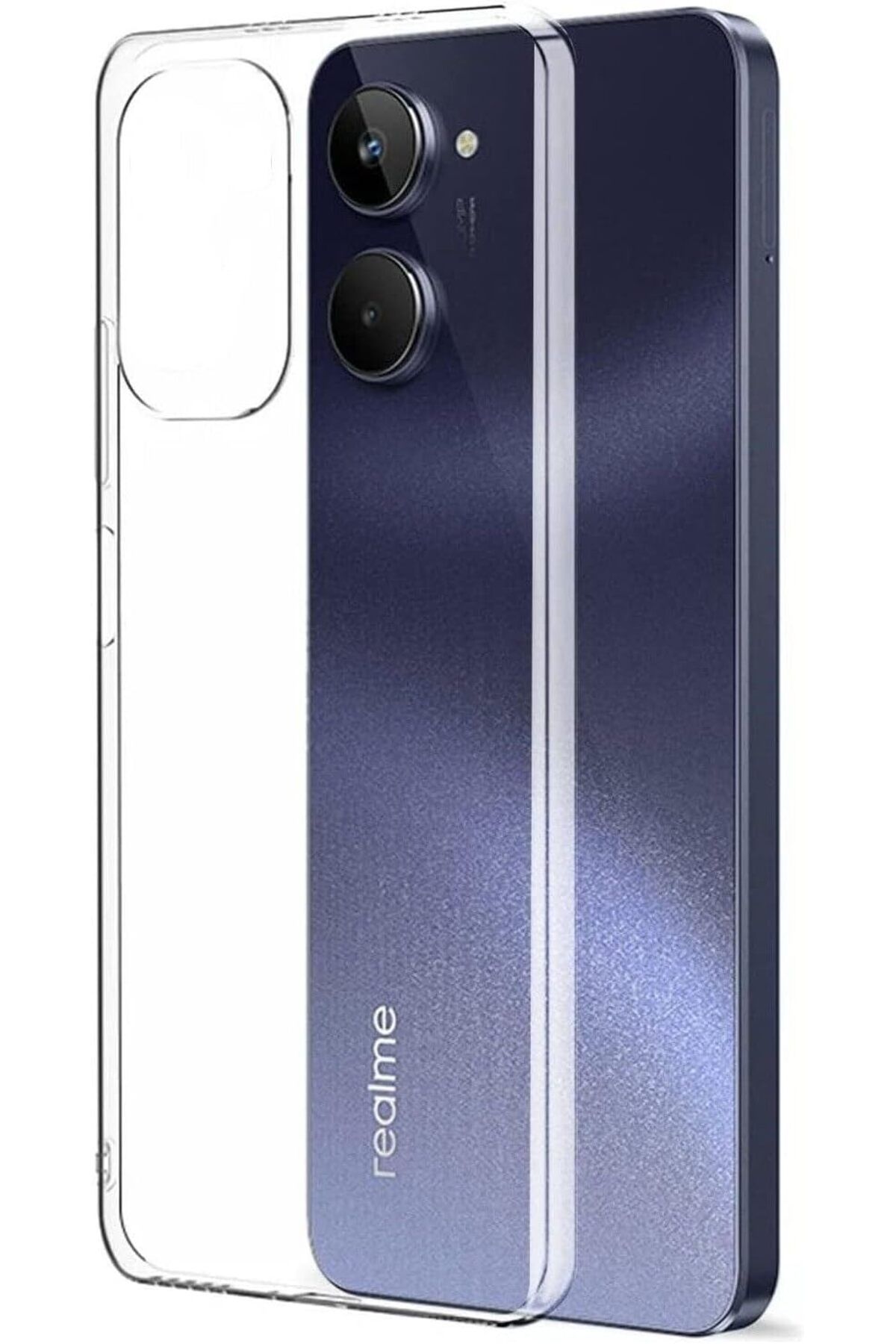 STOREMAX daliashops İletişim Realme 10 4G ile Uyumlu Kapak 1mm Süper Silikon Şeffaf Kılıf Star Collecti