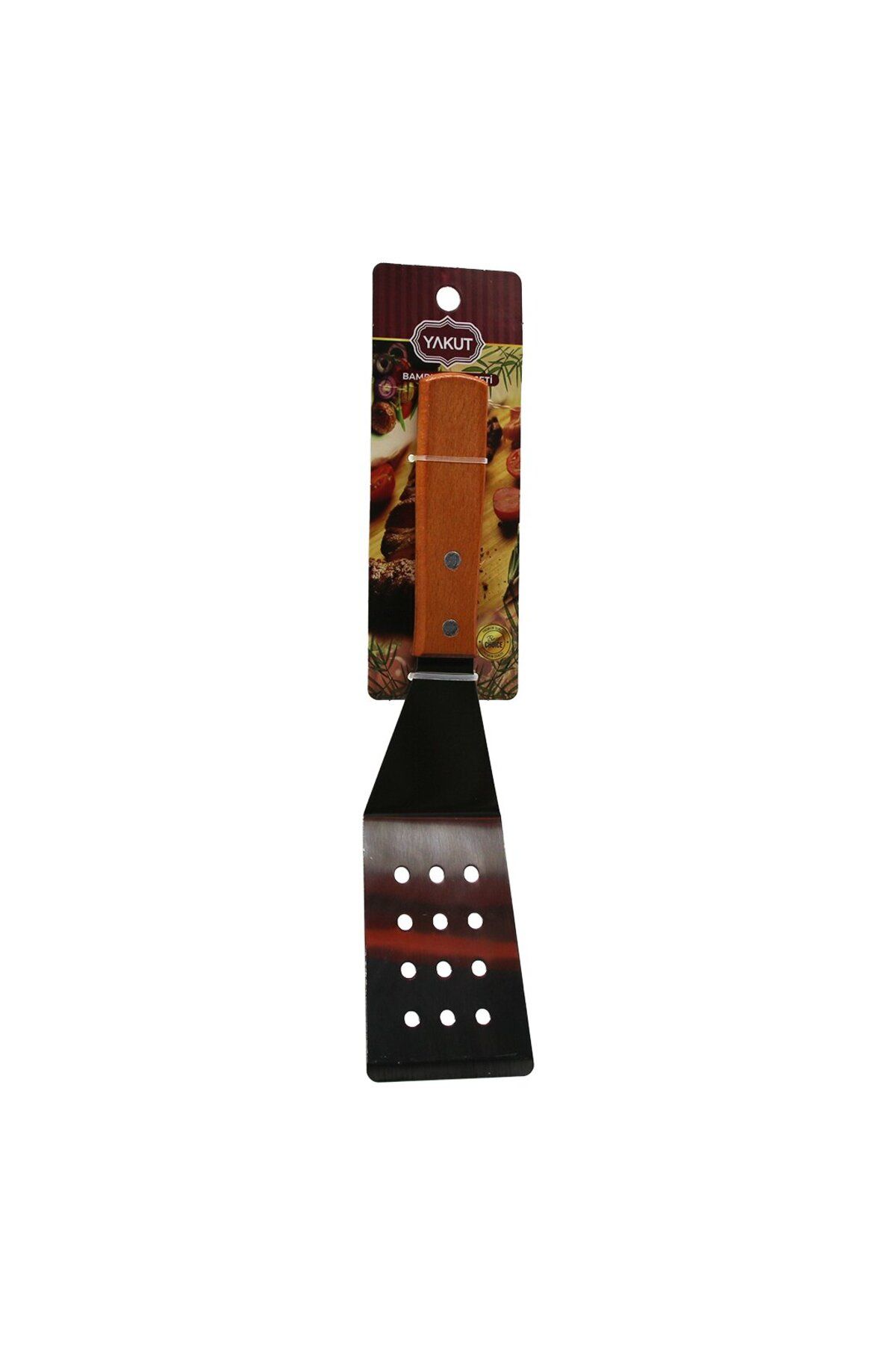 STOREMAX ysstorex AHŞAP SAPLI EĞİMLİ - DELİKLİ MUTK SPATULA StarColxlection 655141