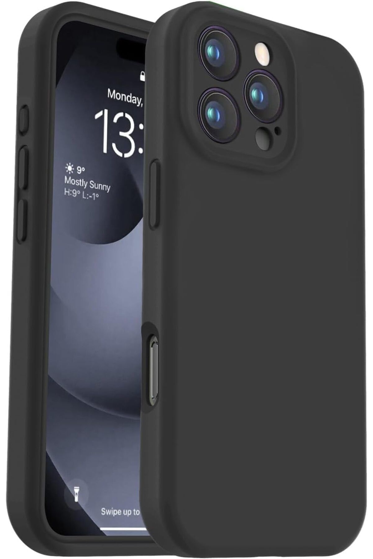 STOREMAX acelya iPhone 16 Pro ile uyumlu, Kamera Korumalı Kılıf, Lens ve Ultra Güçlü Koruma Kılıf (Si