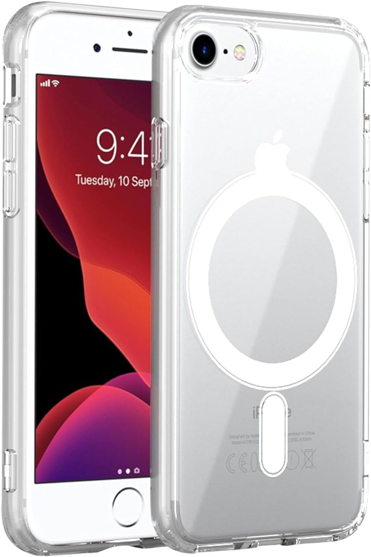 STOREMAX srhtDS MAGSAFE ile Uyumlu ŞEFFAF SİLİKON KILIF… (iPhone 7-8-SE ile uyumlu) Desing 266450