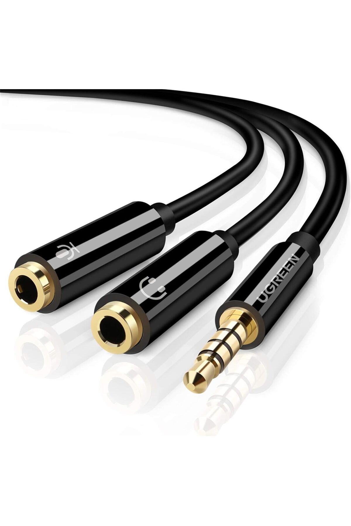 STOREMAX buxystorem Mikrofon ve Kulaklık Ayırıcı 3.5 mm Y Kablo Siyah trendymx 999662