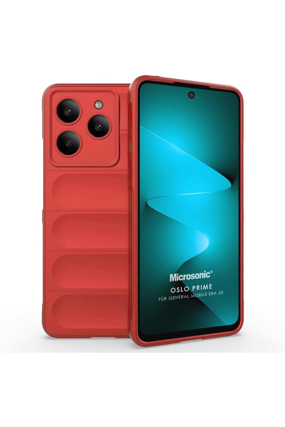 STOREMAX nslmshop General Mobile Era 50 Kılıf Oslo Prime Kırmızı [Era 50 ile Uyumlu Kılıf - Kırmızı