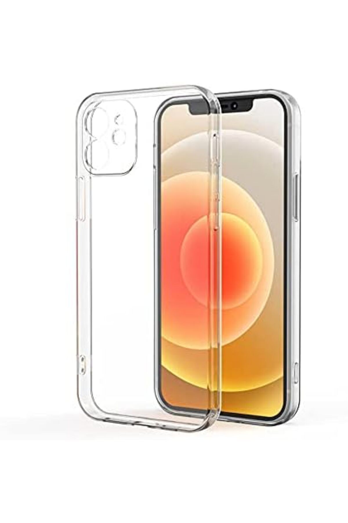 STOREMAX lbstorex iPhone 12 Kapak Kamera Korumalı Süper Silikon Şeffaf Kılıf Newdsng 1116818
