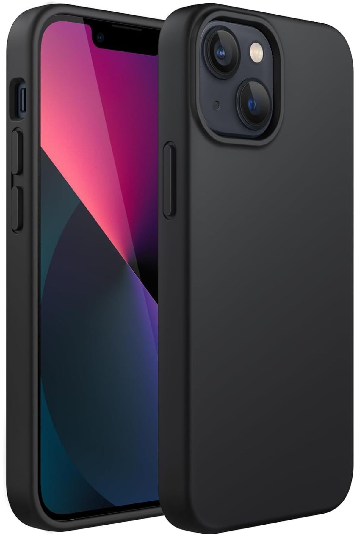 STOREMAX nffashopm GİYİM & AKSESUAR iPhone 13 ve iphone 14 (6.1) ile uyumlu İçi Kadife Lansman Silikon K