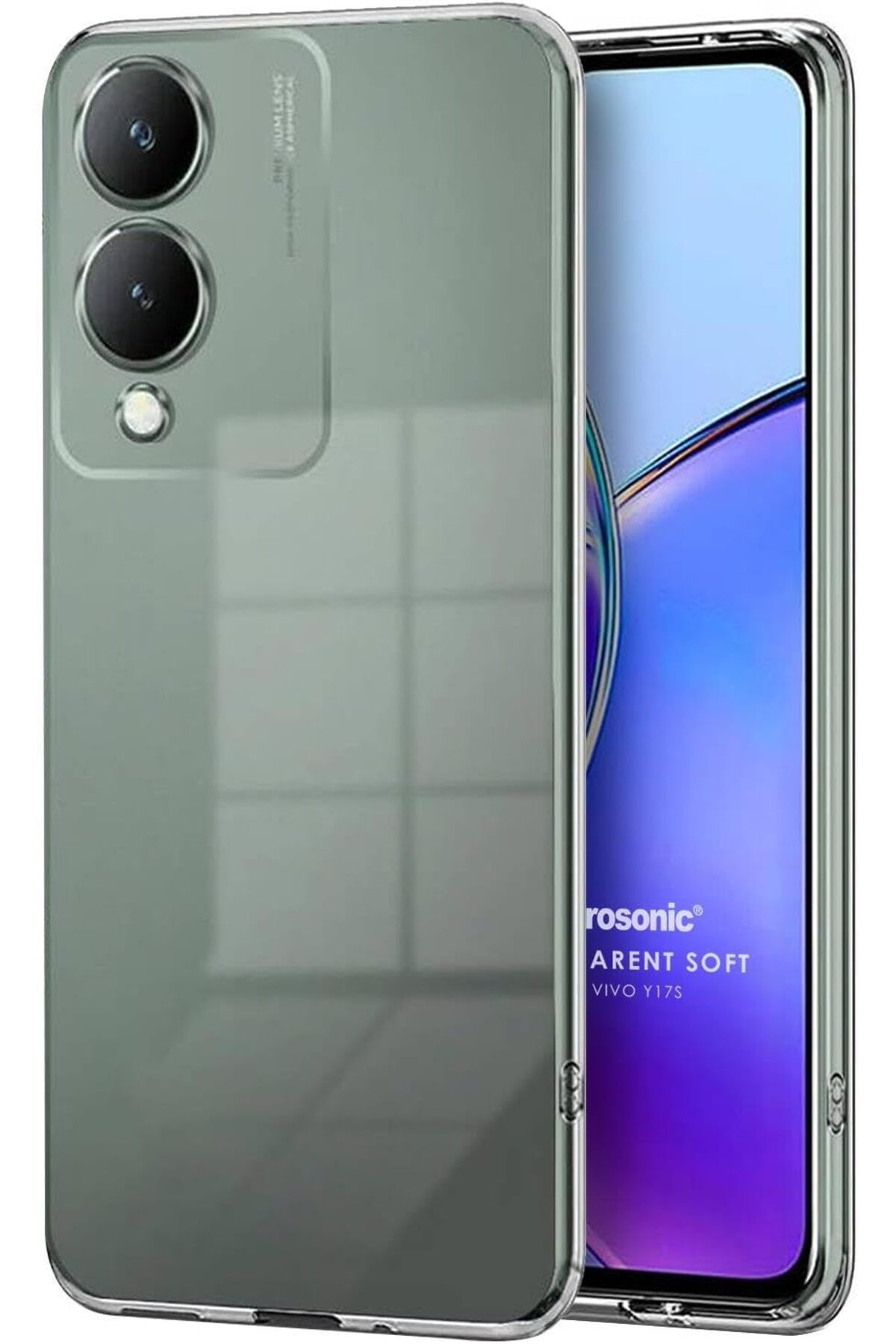 STOREMAX htpshopmx Vivo Y17s için Kılıf Transparent Soft Şeffaf [Y17s ile Uyumlu Kılıf - Şeffaf] strht