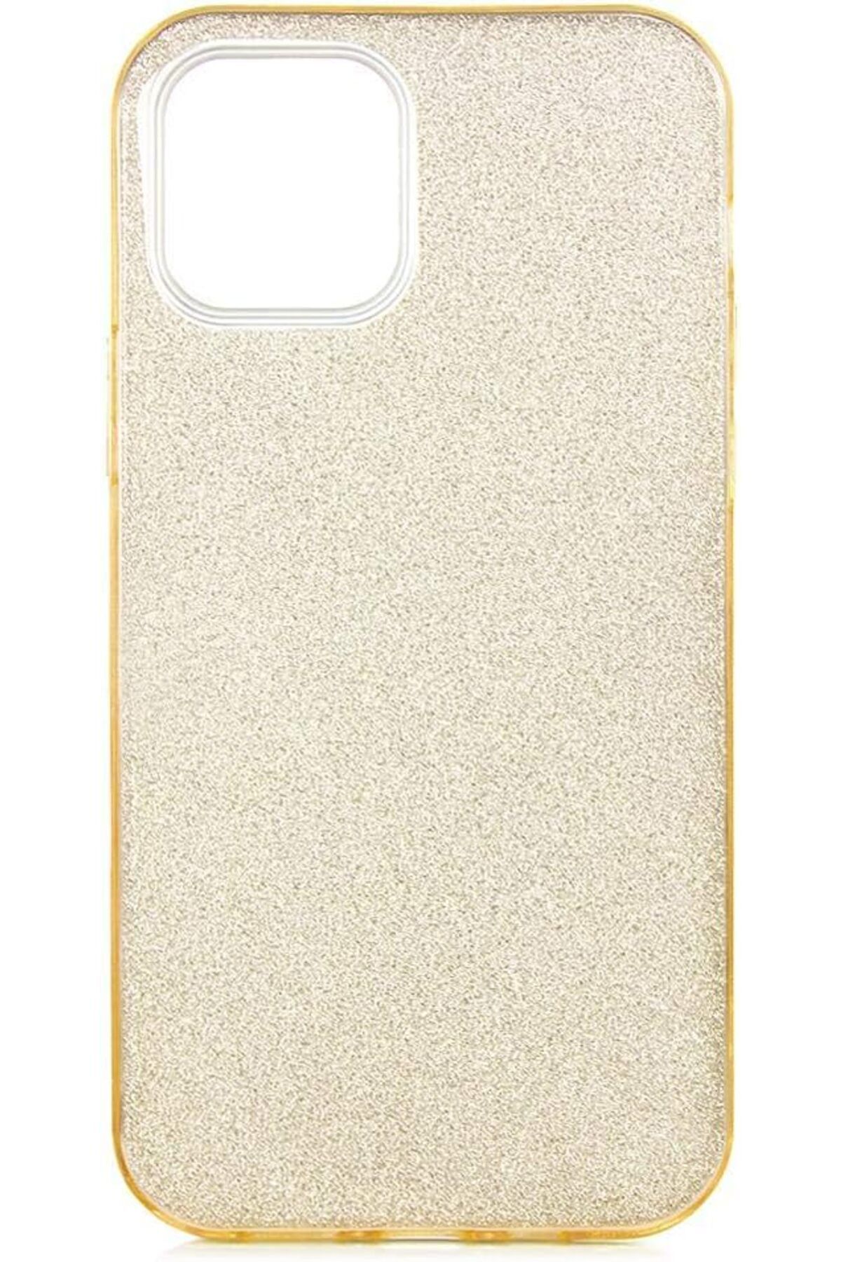 STOREMAX dlshop İle Uyumlu iPhone 12 Mini Kılıf Shining Silikon, Gold star 990396