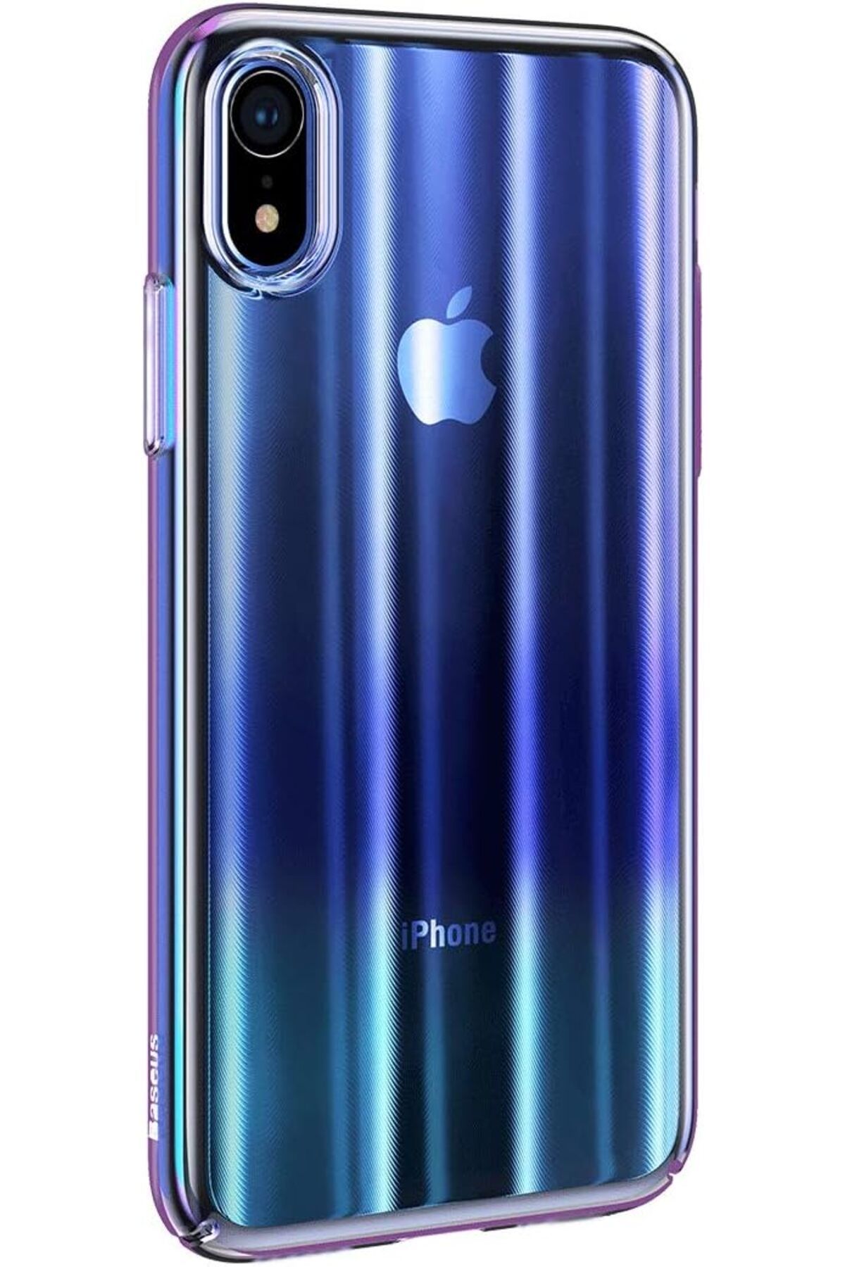 yenibagshop Aurora Serisi  iPhone XR 6.1 Kılıf Mavi Uyumlu