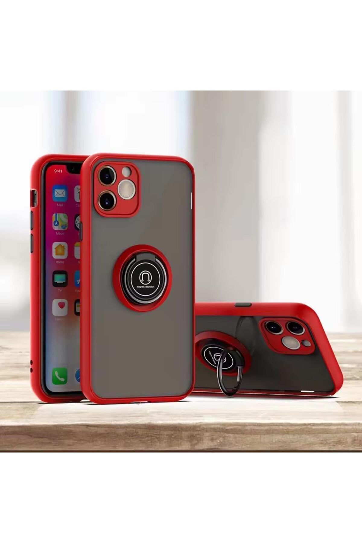STOREMAX daliashops GİYİM & AKSESUAR Tcp iring magnetic sheet case iphone 11 (6.1) inç ile uyumlu Renkli T