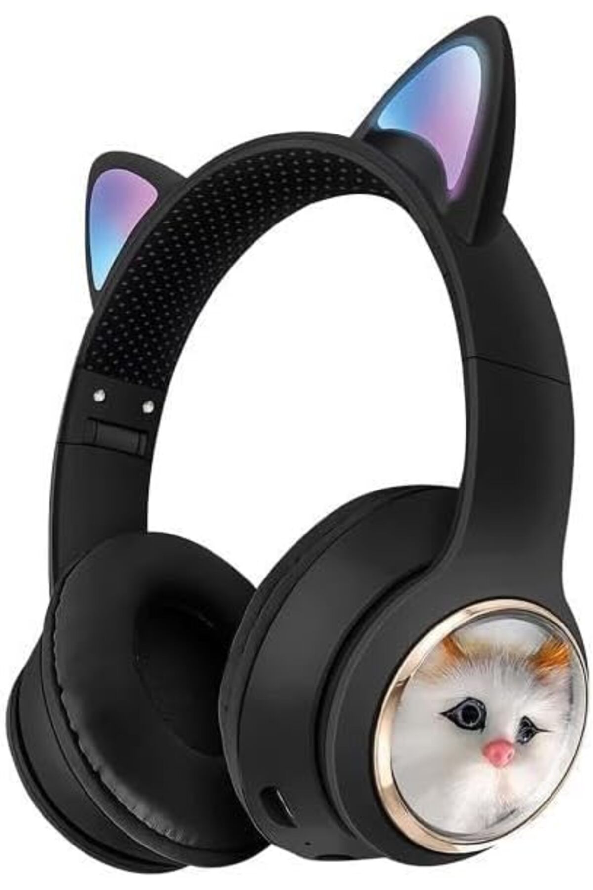yenibagshop Wireless 5.3 Stereo Kedili Kulak Üstü Bluetooth Kulaklık Siyah BLT-45