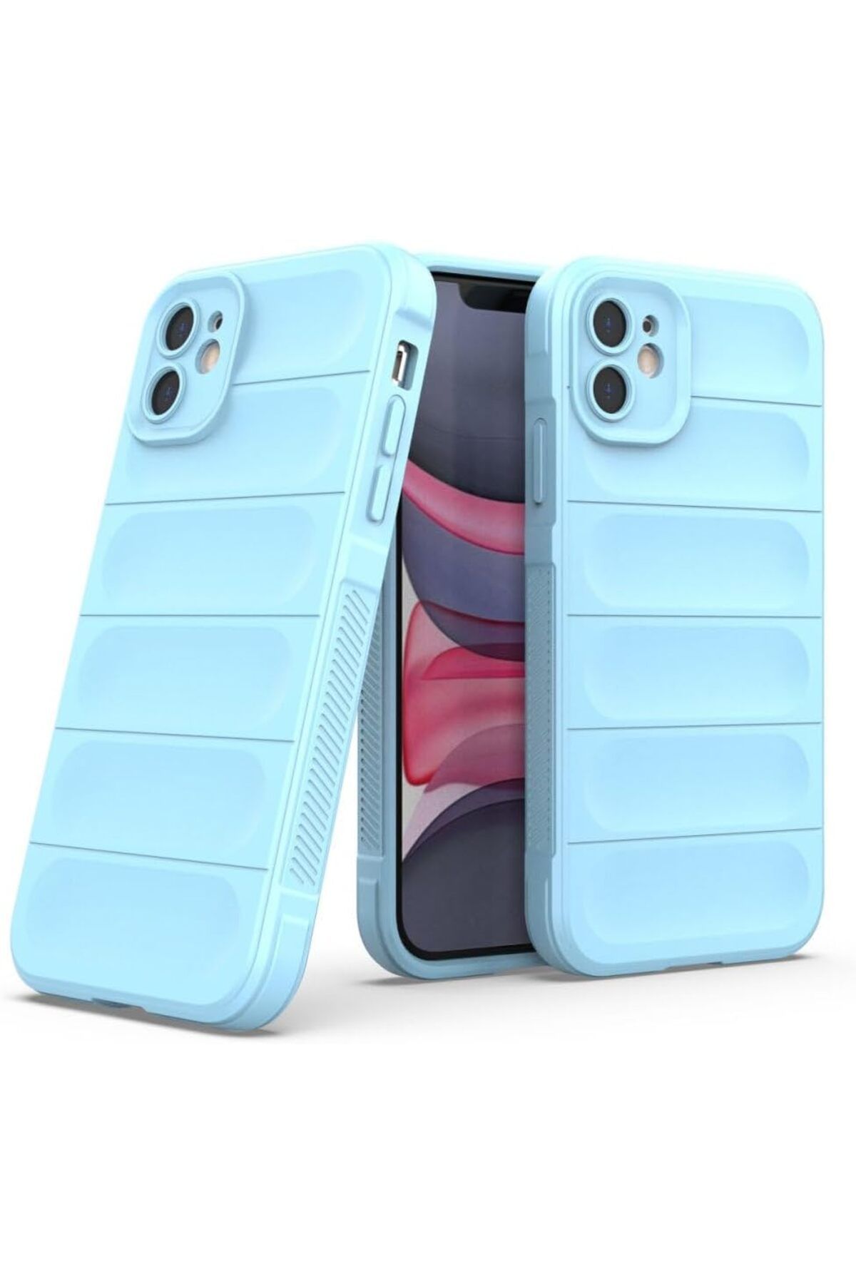 STOREMAX nffashopm iPhone 11 Kılıf - Bonic Parmak İzi Bırakmayan, İçi Kadife Yumuşak Sıvı Silikon, S