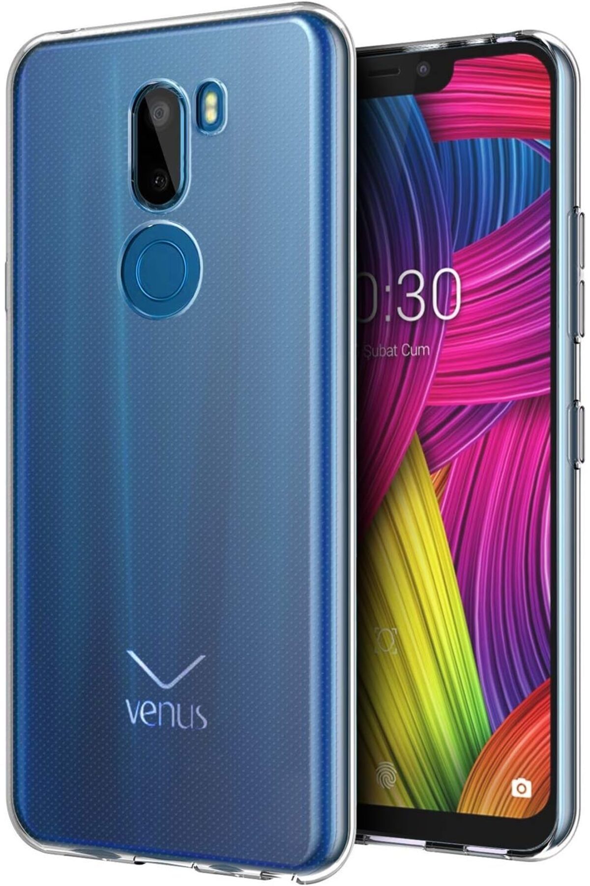 yenibagshop Vestel Venüs Z30 uyumlu Kılıf Transparent Soft Beyaz [Venüs Z30 ile Uyumlu Kılıf - Beyaz]