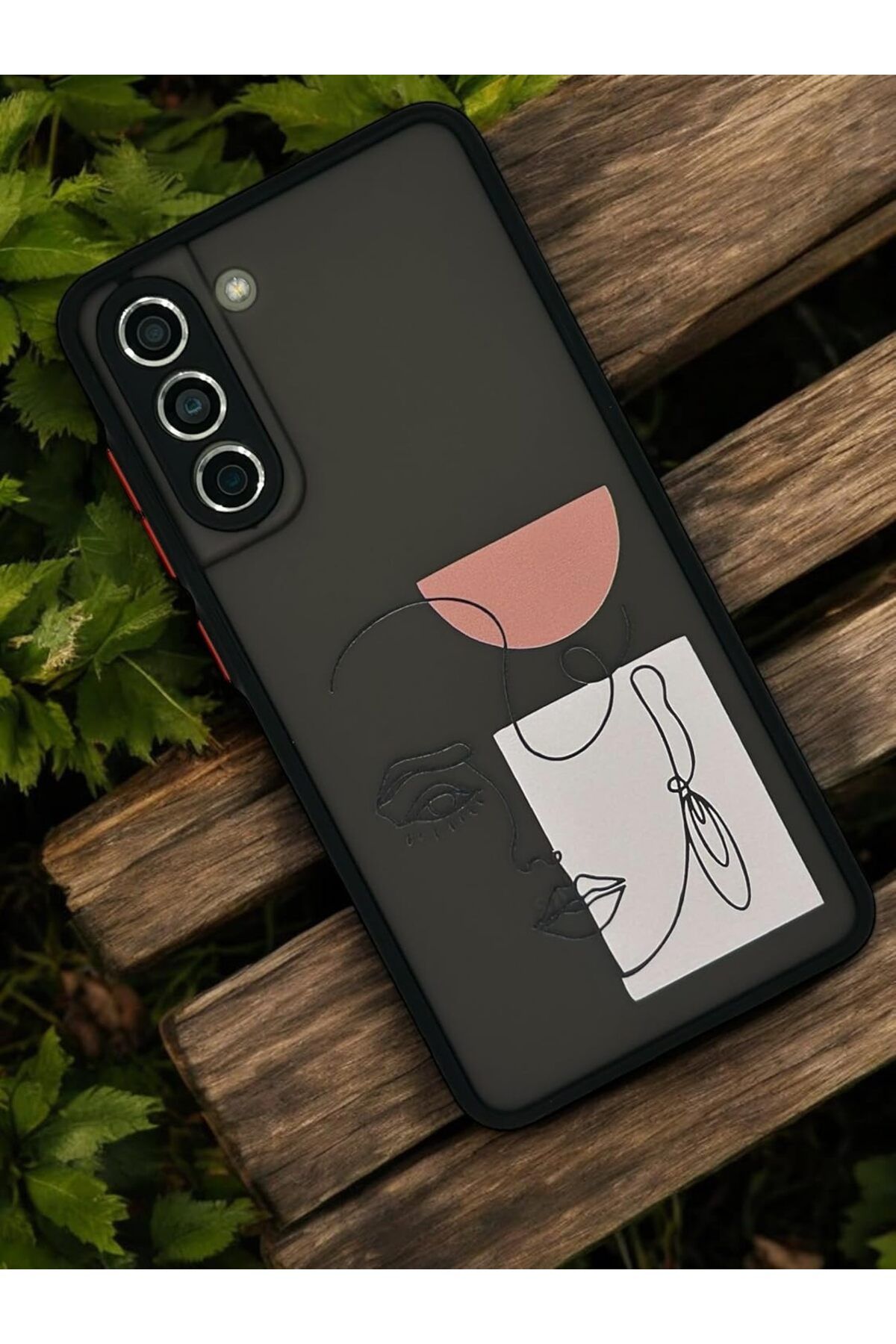 STOREMAX mrttnca Galaxy S21 FE (Fan Edition) Uyumlu Women Art Kamera Korumalı Mat Transparan Plastik Arka Ka