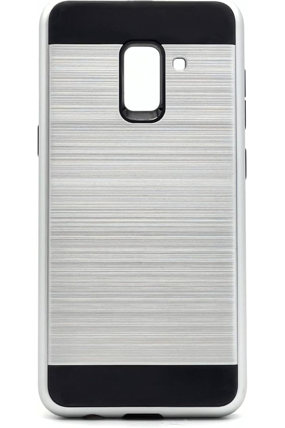 STOREMAX nffashopm Galaxy A8 2018 Uyumlu Kamera Korumalı Sert Silikon Kılıf (Gri) storestarx 1051353