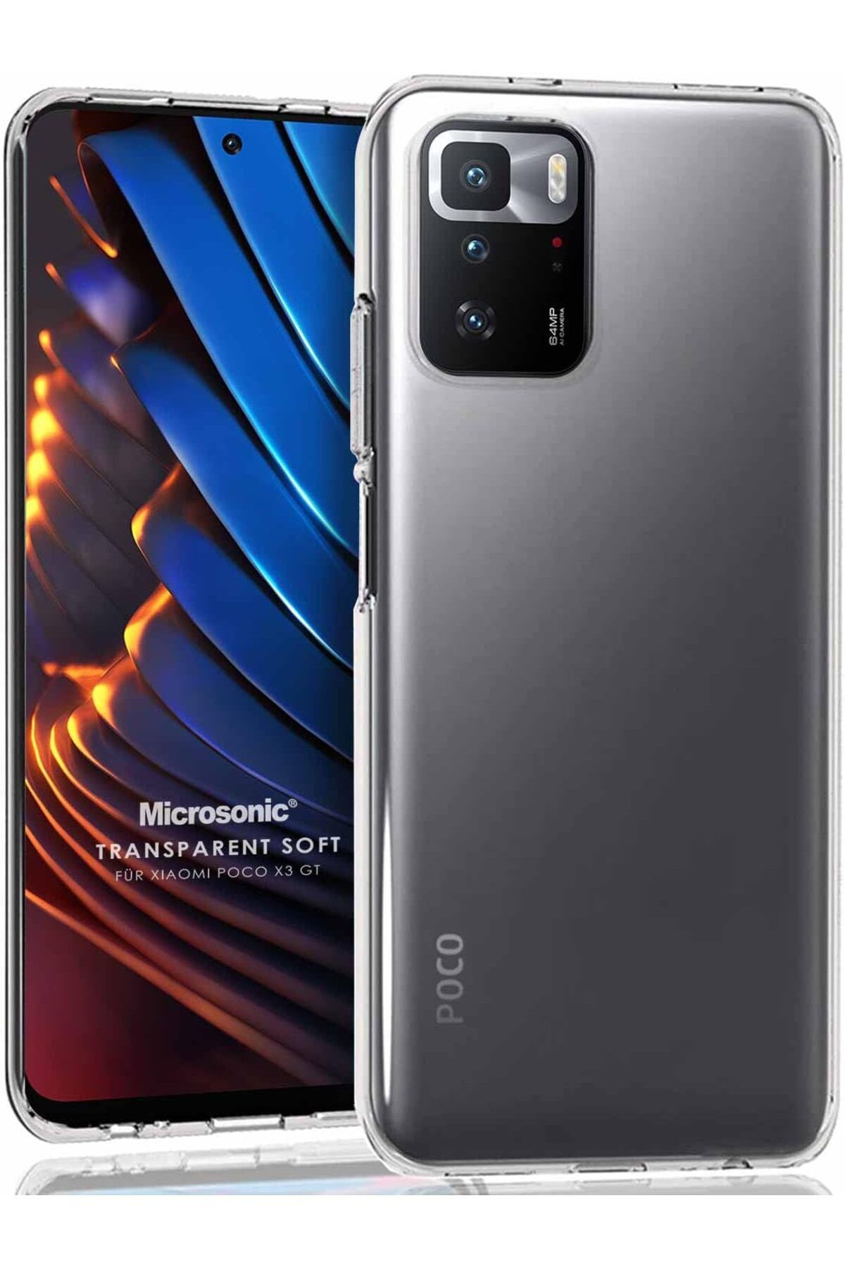 STOREMAX dlshop Xiaomi Poco X3 GT için Kılıf Transparent Soft Beyaz [Poco X3 GT ile Uyumlu Kılıf - Şeff