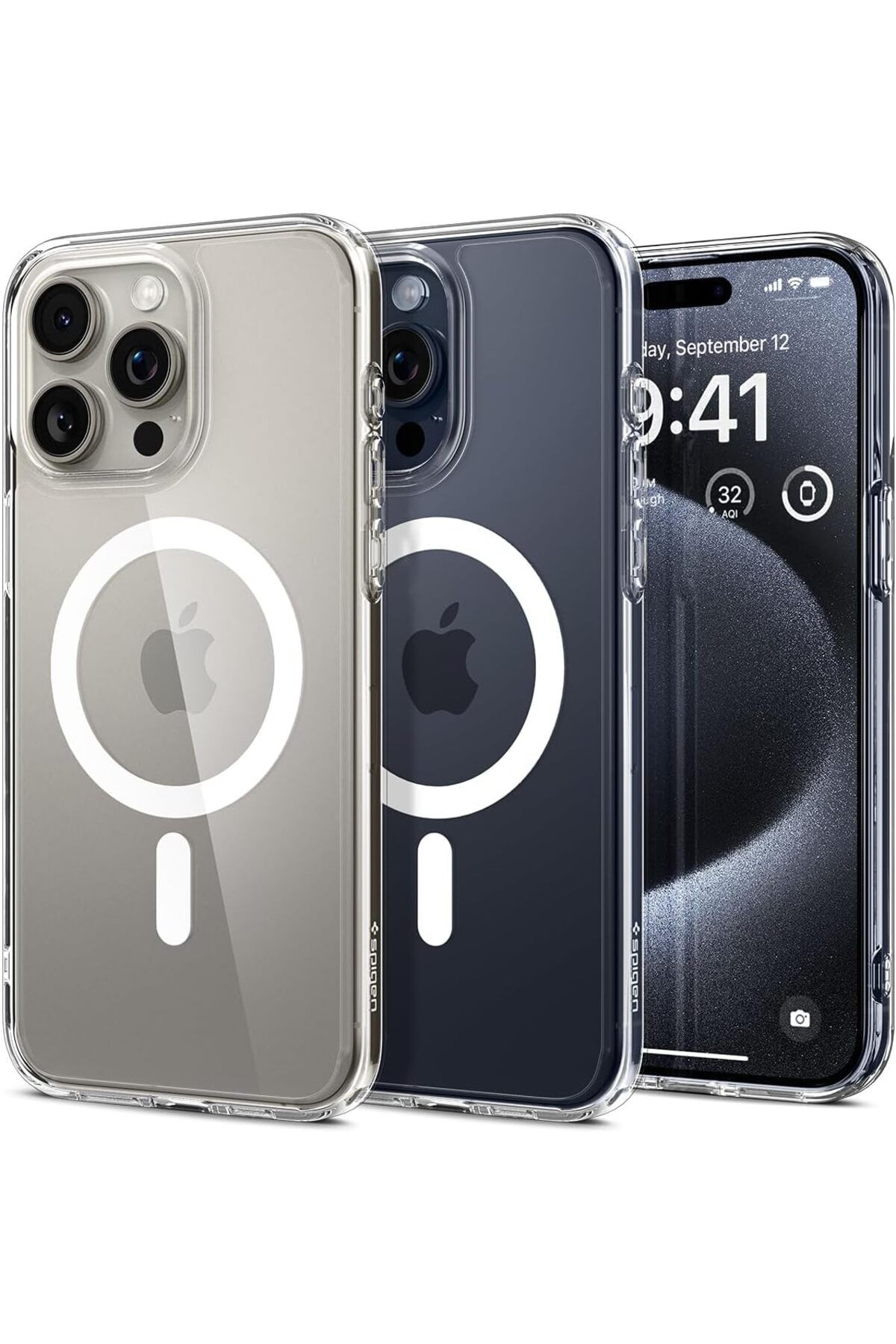 STOREMAX cmllashop iPhone 15 Pro Kılıf Ultra Hybrid MagFit MagSafe özellikli White - ACS06715 542093