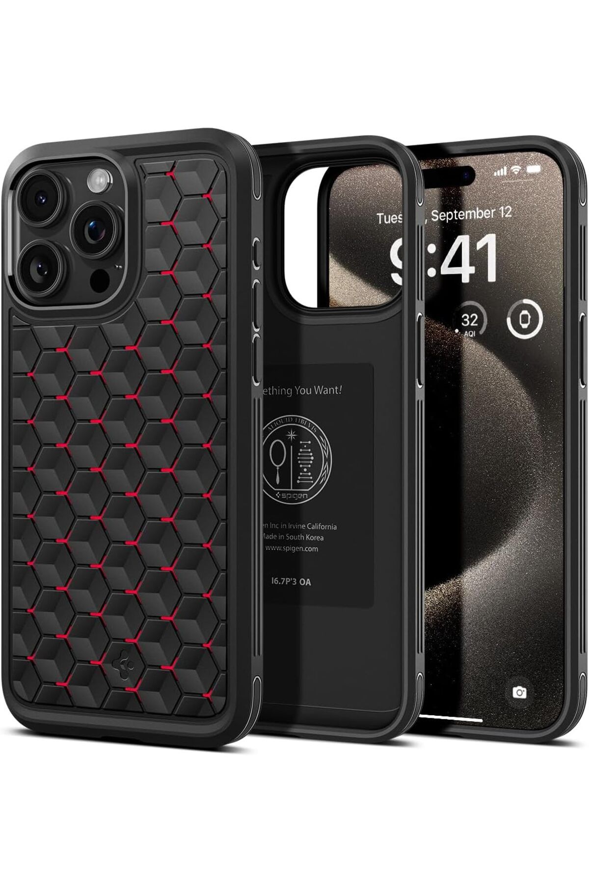 STOREMAX glpzr iPhone 15 Pro Max Kılıf Cryo Armor Cryo Red - ACS06604 trendybuy 1109110