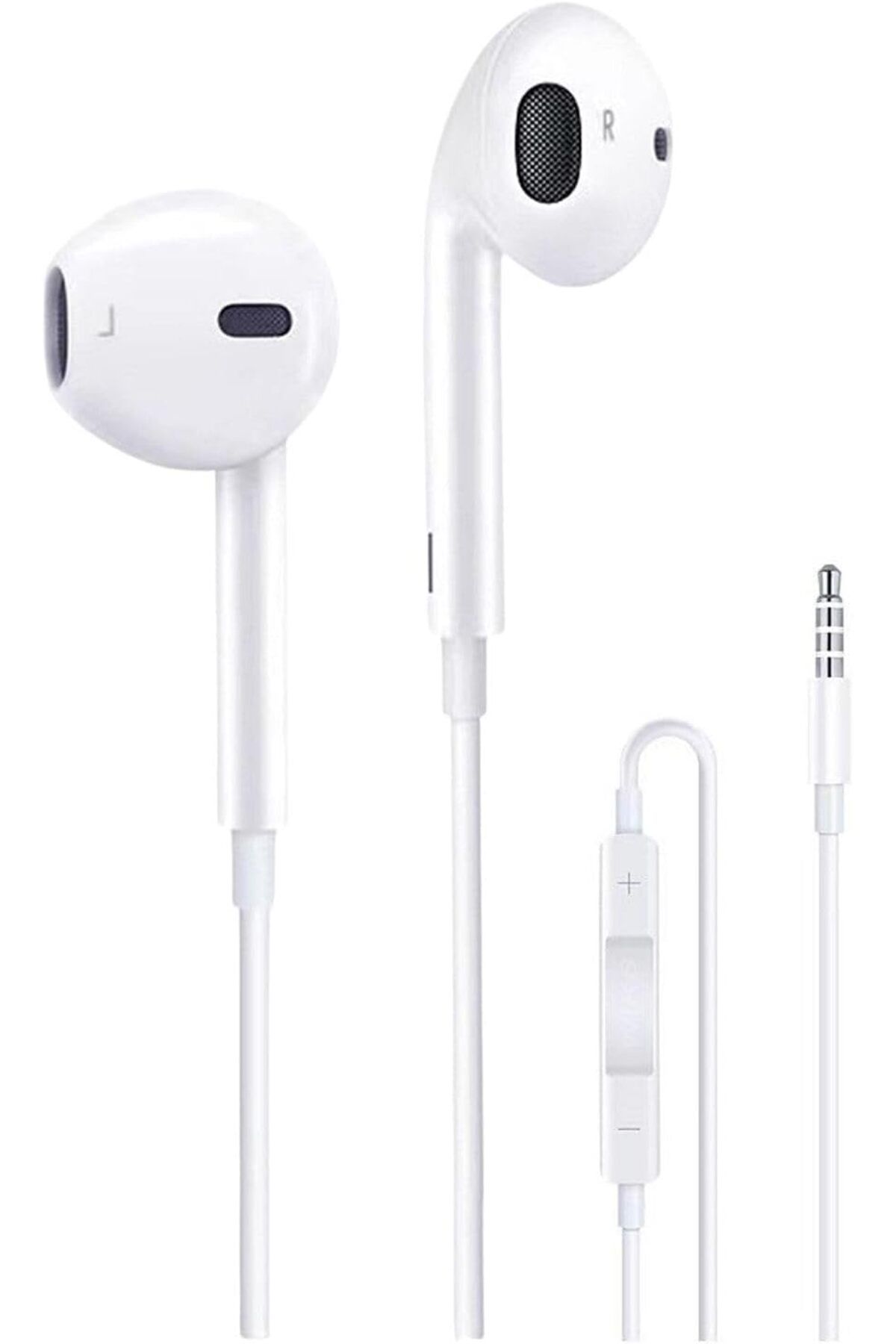 STOREMAX nffashopm Jack Girişli Beyaz Kablolu Kulaklık Ios Android İle Uyumlu 3.5 mm Kulaklık storestarx