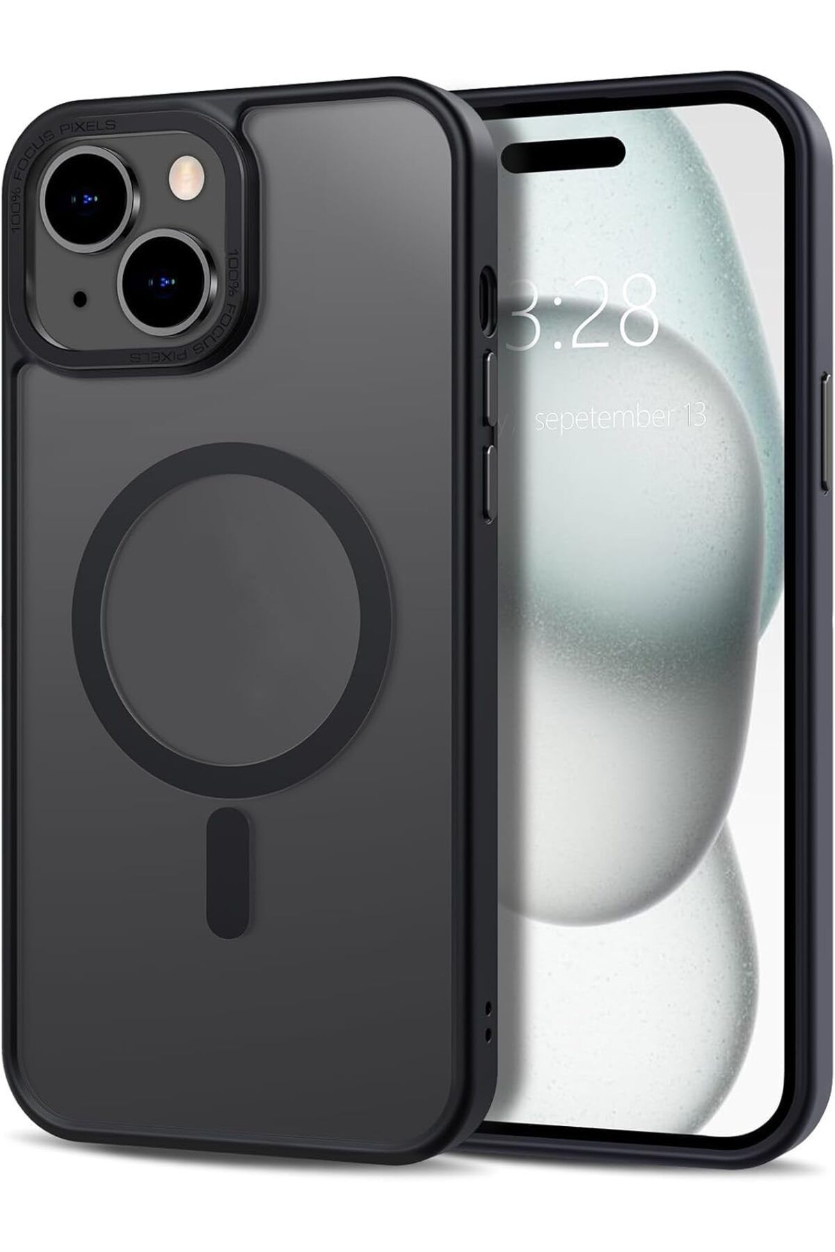 STOREMAX daliashops GİYİM & AKSESUAR iphone 13 (6.1) ile uyumlu Kılıf Kamera Korumalı Magsaafe Wireless