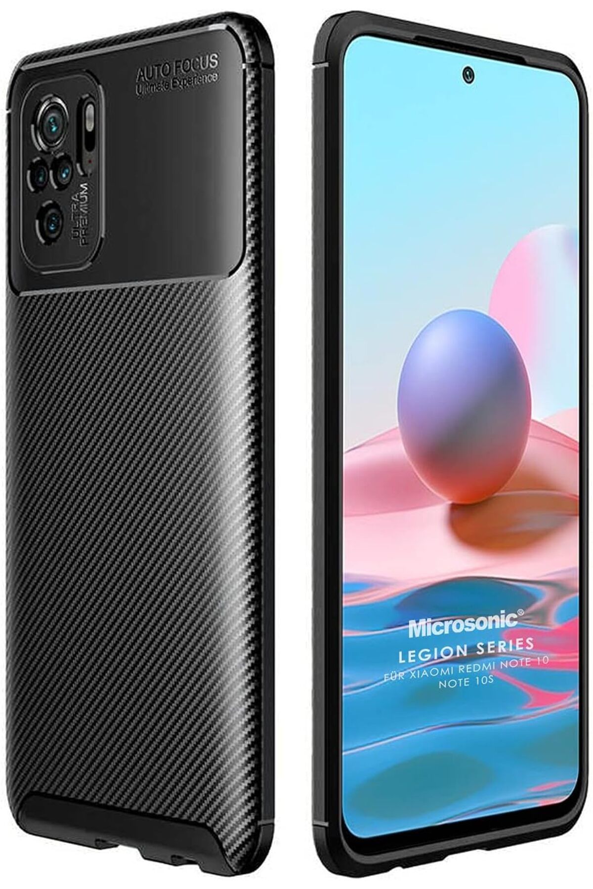 STOREMAX lbstorex Xiaomi Redmi Note 10S için Kılıf Legion Series Siyah [Redmi Note 10S ile Uyumlu Kılıf