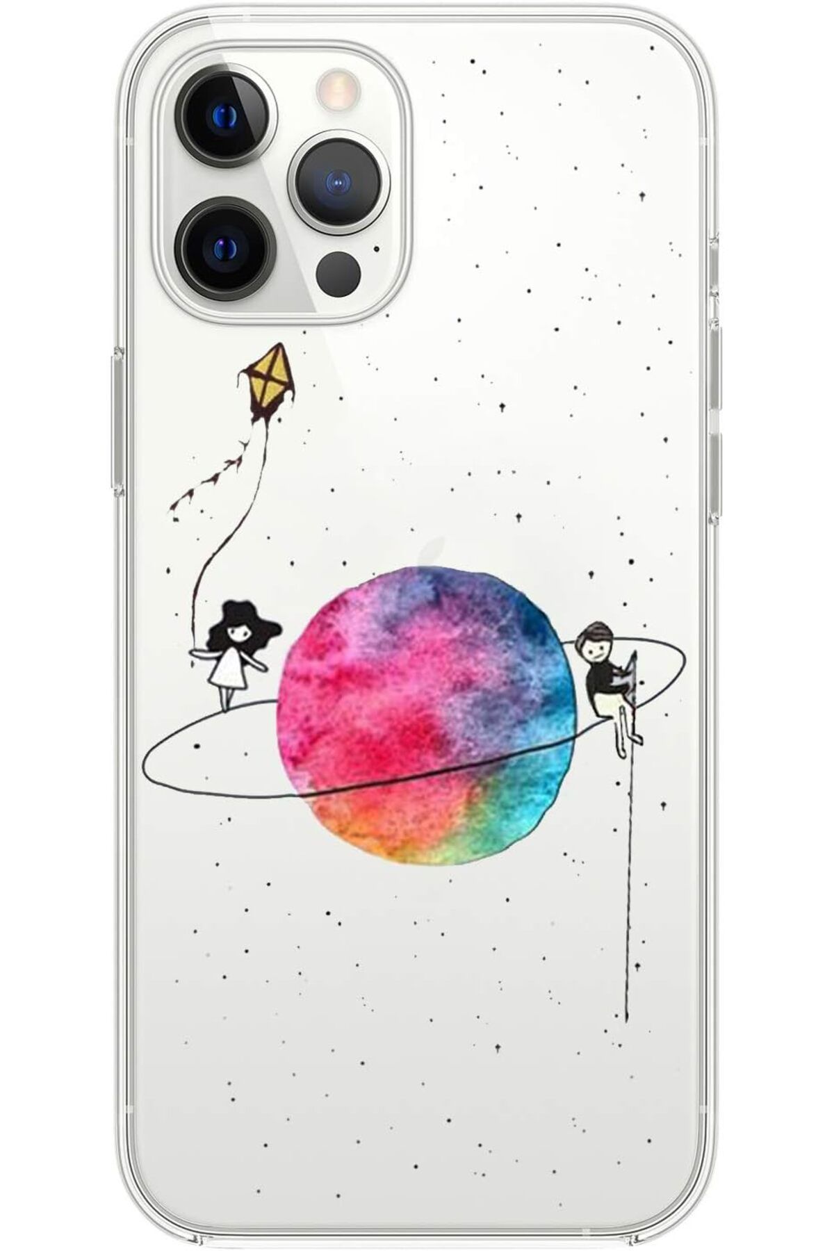 STOREMAX daliashops iPhone 12 Pro Desenli için Kılıf Gezegen Star Collection 542167