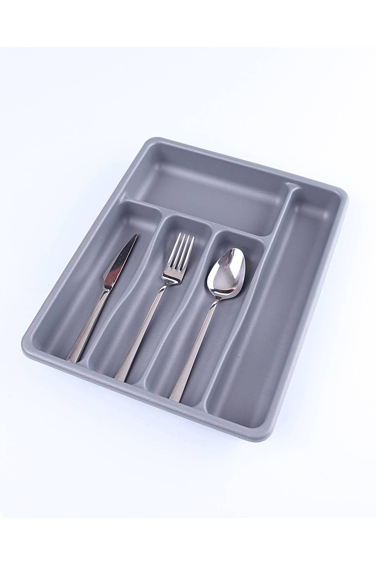 STOREMAX buxystorem GRİ - 5 BÖLMELİ ÇEKMECE İÇİ KAŞIKLIK 36x29x5cm trendymx 999662