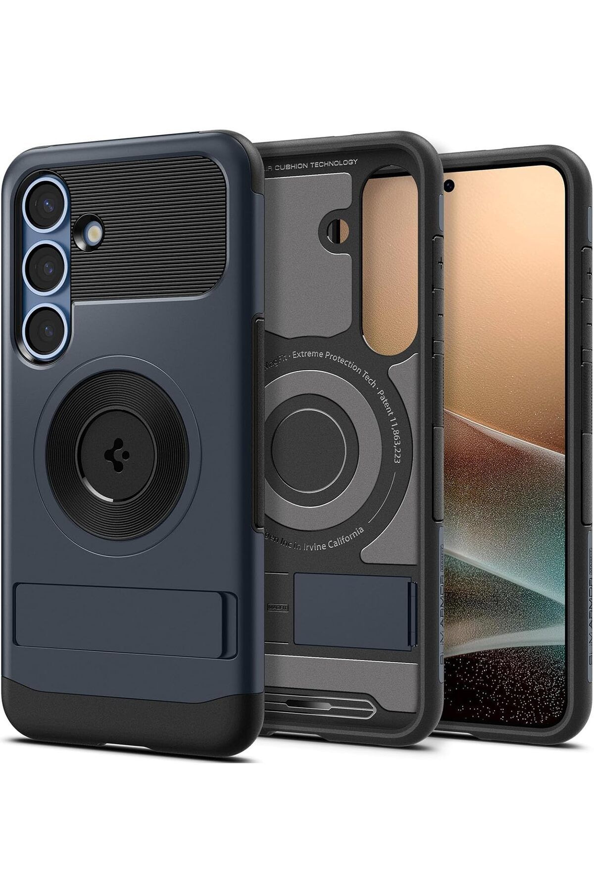 STOREMAX nffashopm Galaxy S25 Kılıf Slim Armor MagFit Metal Slate - ACS08919 storestarx 1051353