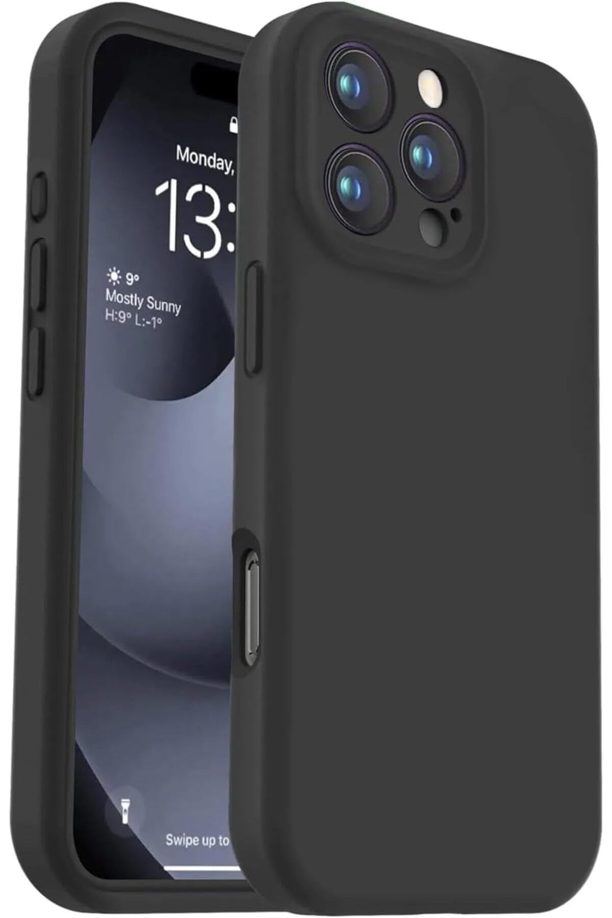STOREMAX nffashopm GİYİM & AKSESUAR iPhone 16 Pro Max (6.9) inç ile uyumlu içi kadife kamera korumalı la