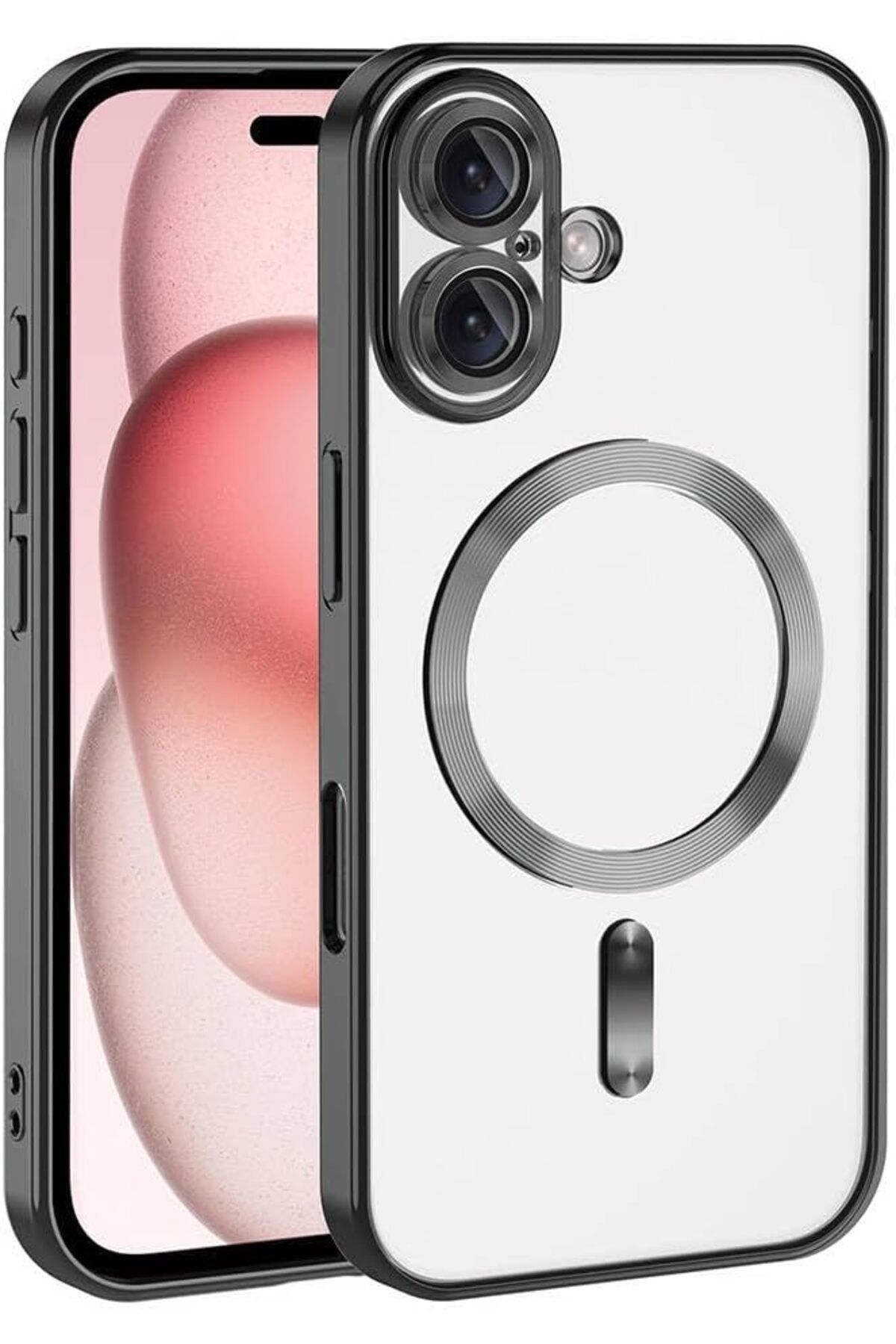STOREMAX htpshopmx İle Uyumlu iPhone 16 Kılıf Kamera Korumalı Magsafe Wireless Şarj Özellikli ZORE Demr
