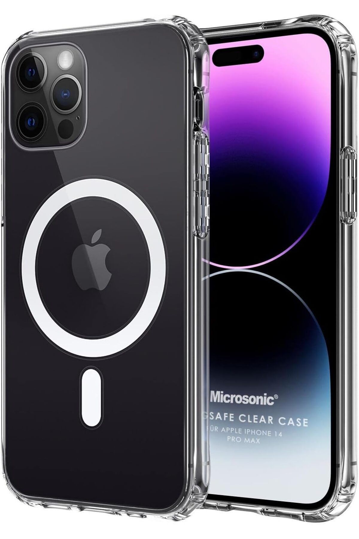 STOREMAX daliashops iPhone 14 Pro Max için Kılıf MagSafe Clear Soft Şeffaf [iPhone 14 Pro Max ile Uyumlu