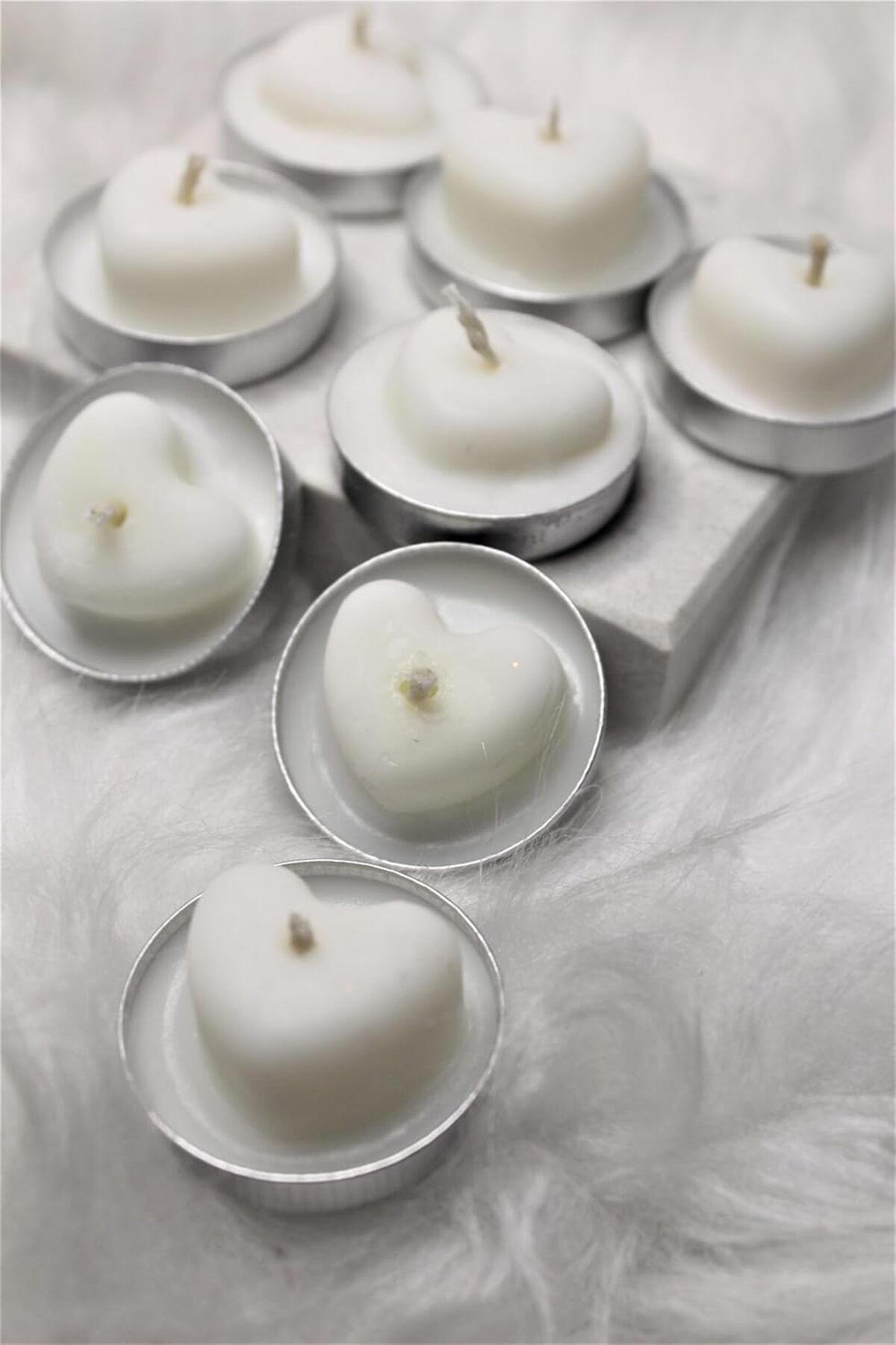 yenibagshop Soya Wax Tealight Mum 8'li
